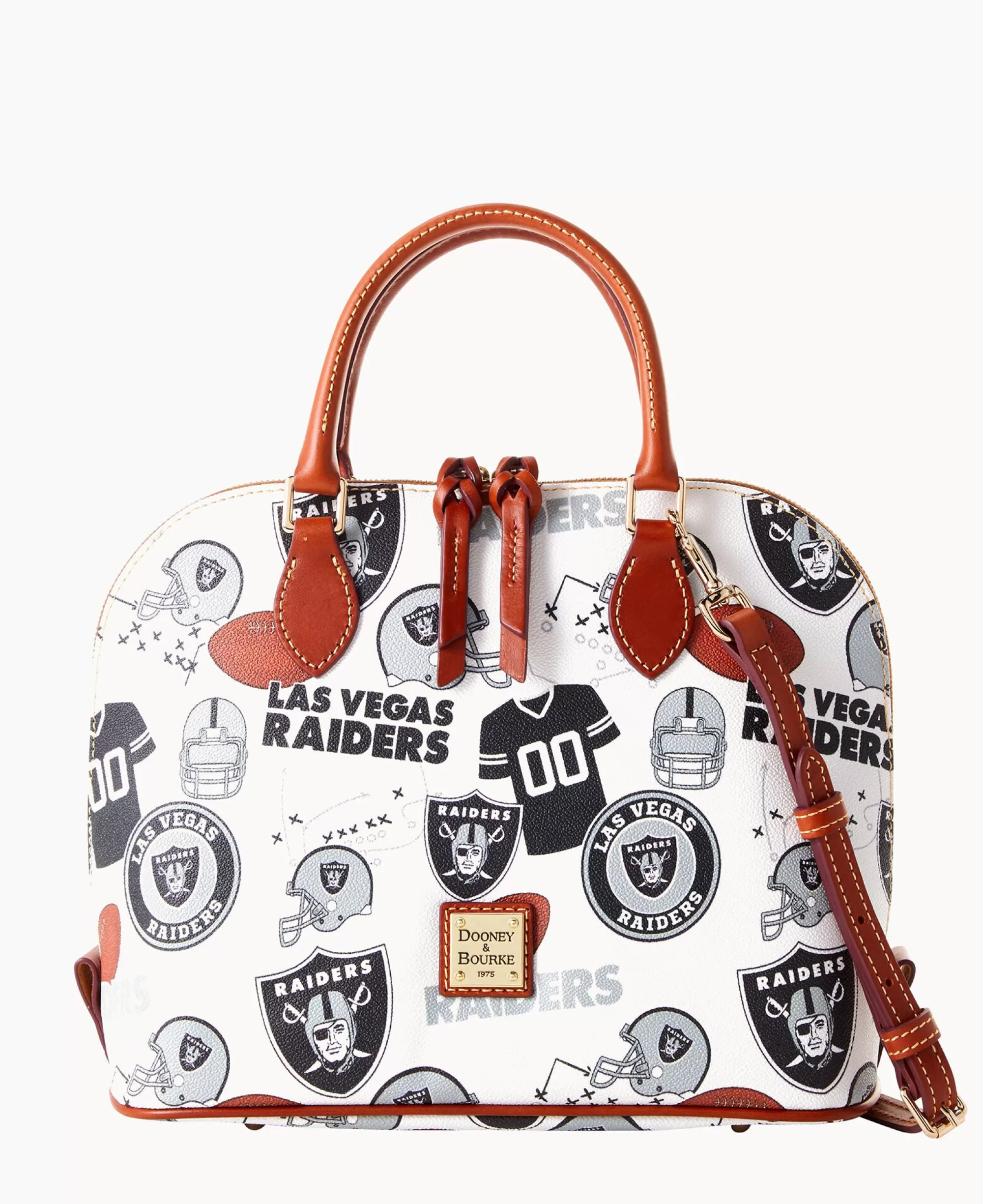 Dooney & Bourke Game Day Ready | Printed Fabric^NFL Zip Zip Satchel