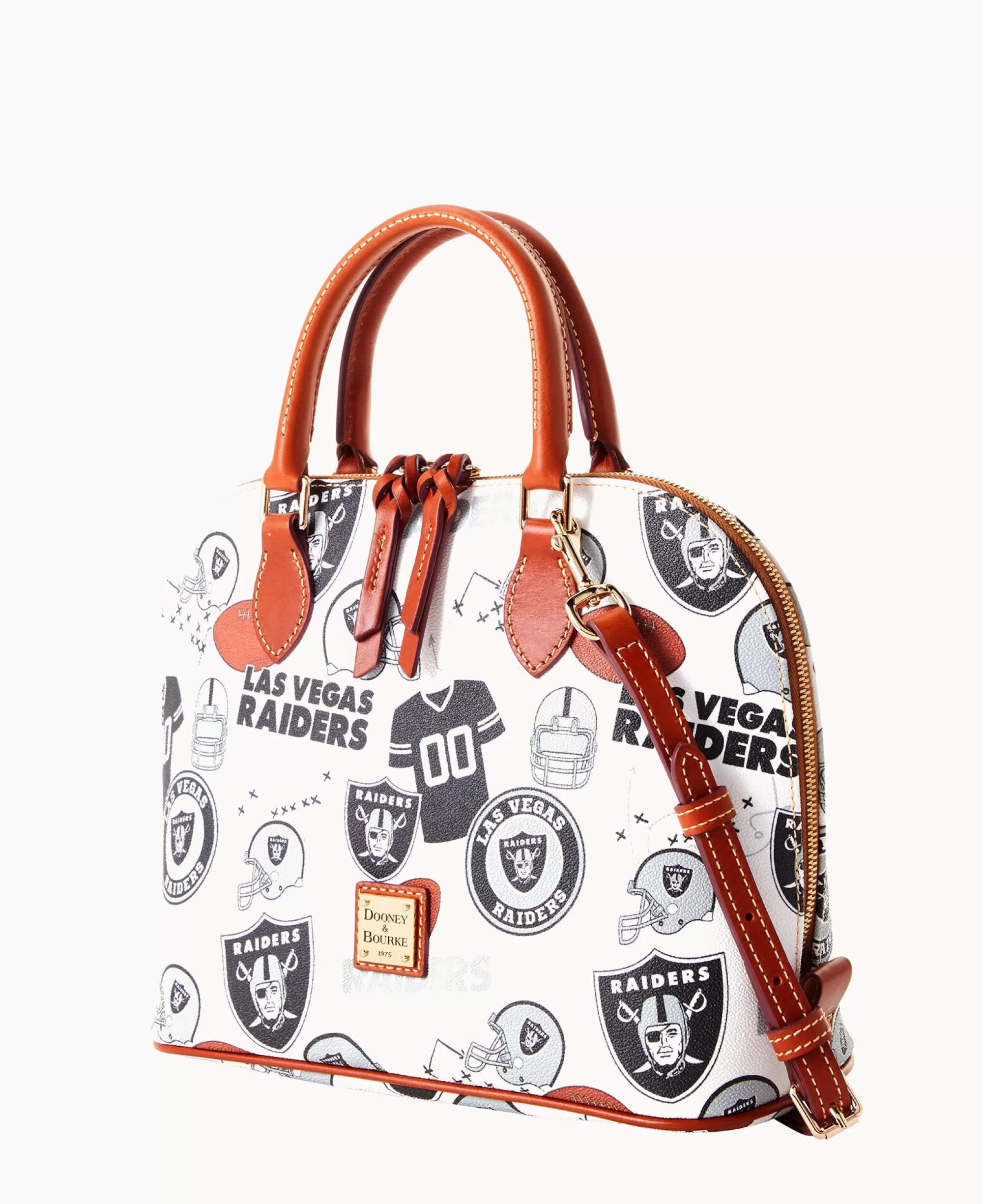 Dooney & Bourke Game Day Ready | Printed Fabric^NFL Zip Zip Satchel