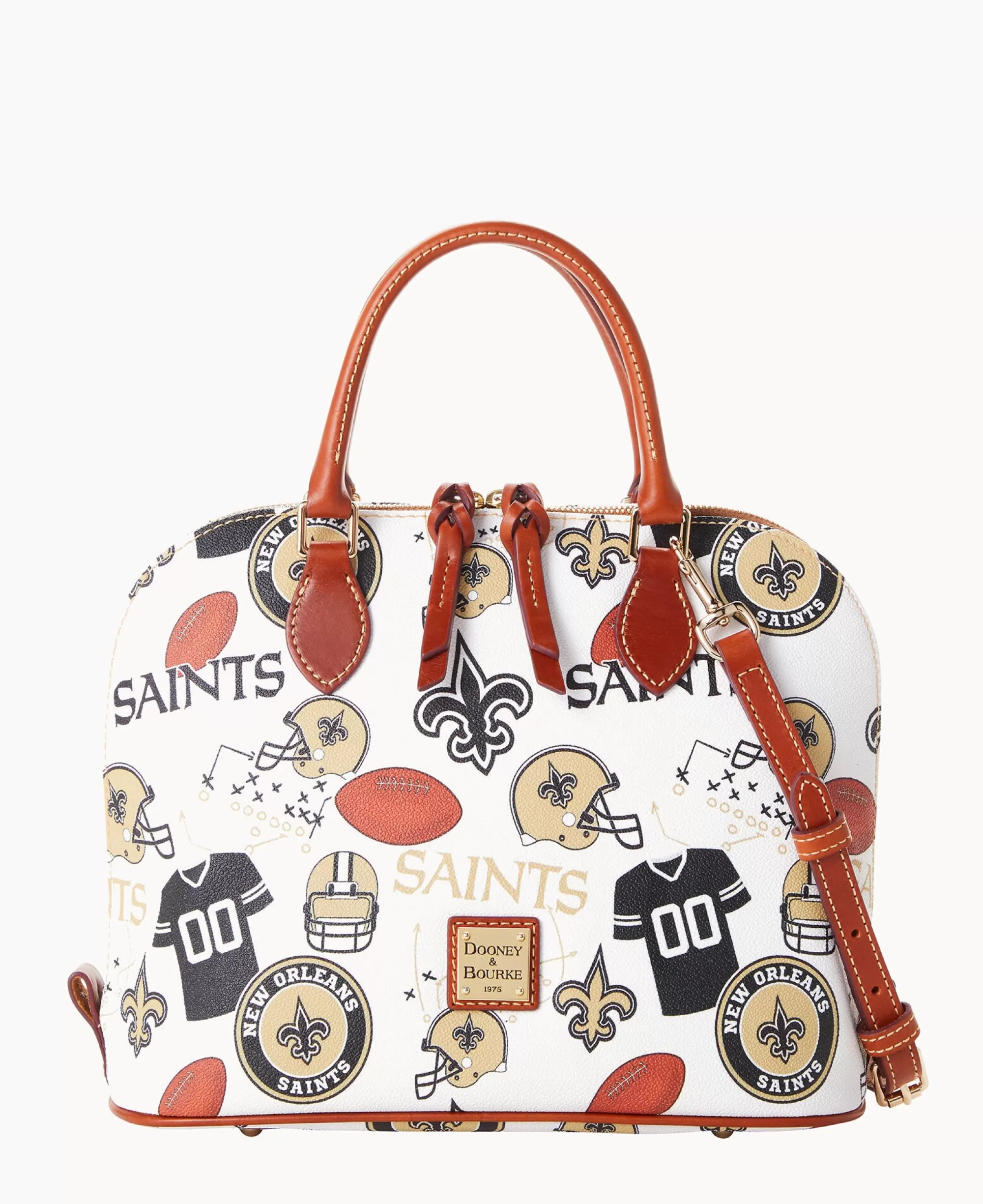 Dooney & Bourke Game Day Ready | Printed Fabric^NFL Zip Zip Satchel