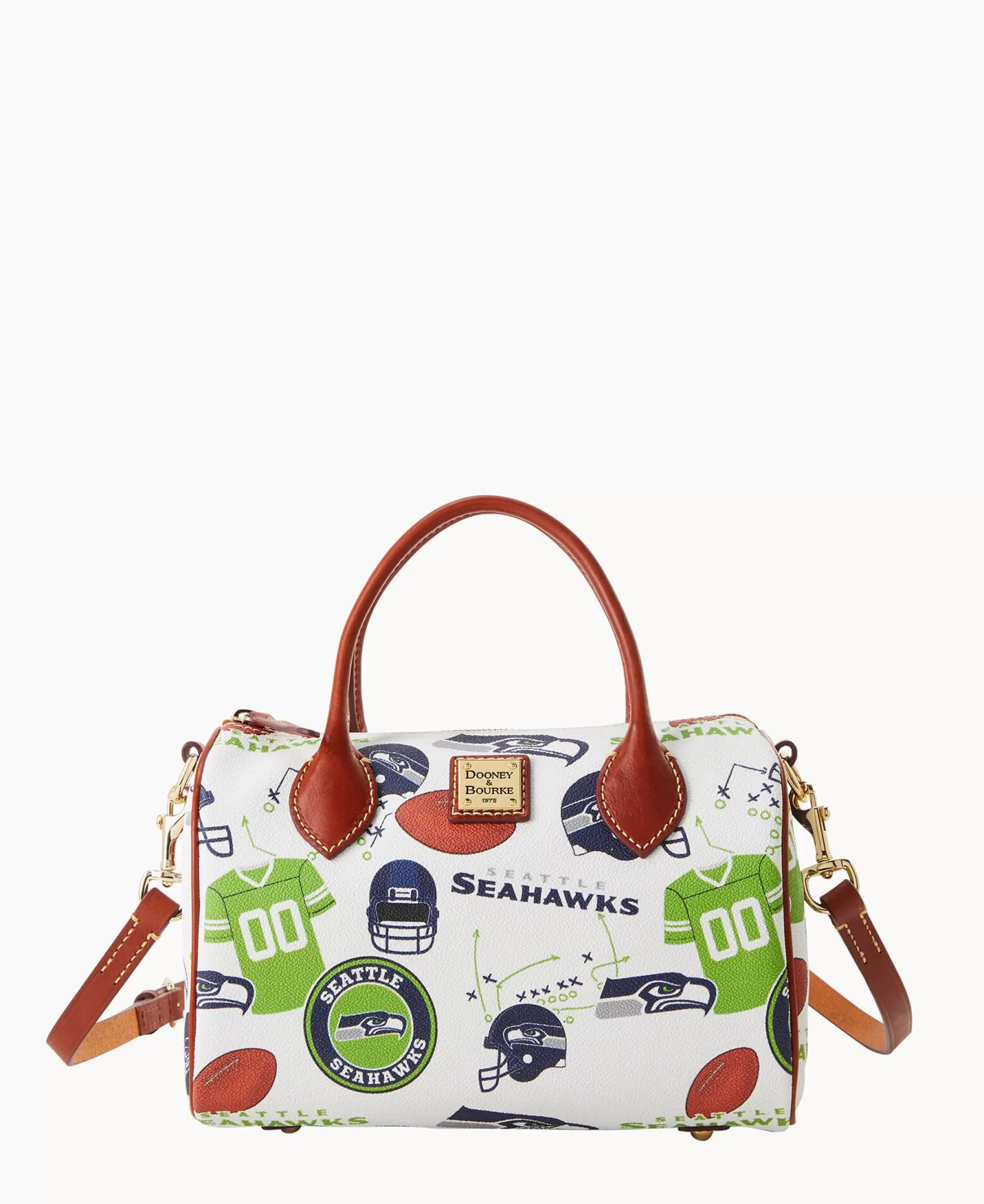 Dooney & Bourke Game Day Ready | Printed Fabric^NFL Barrel Satchel