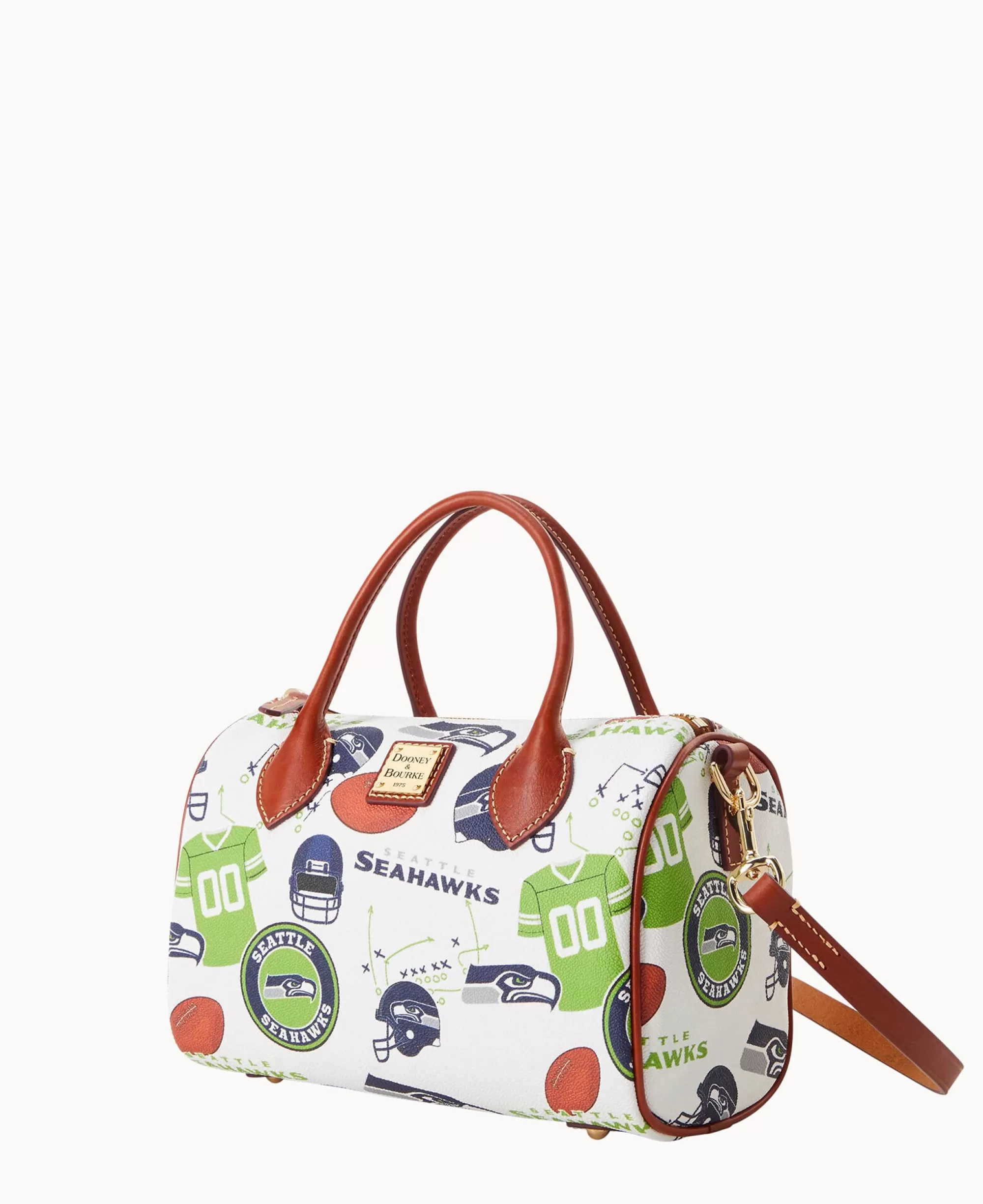 Dooney & Bourke Game Day Ready | Printed Fabric^NFL Barrel Satchel