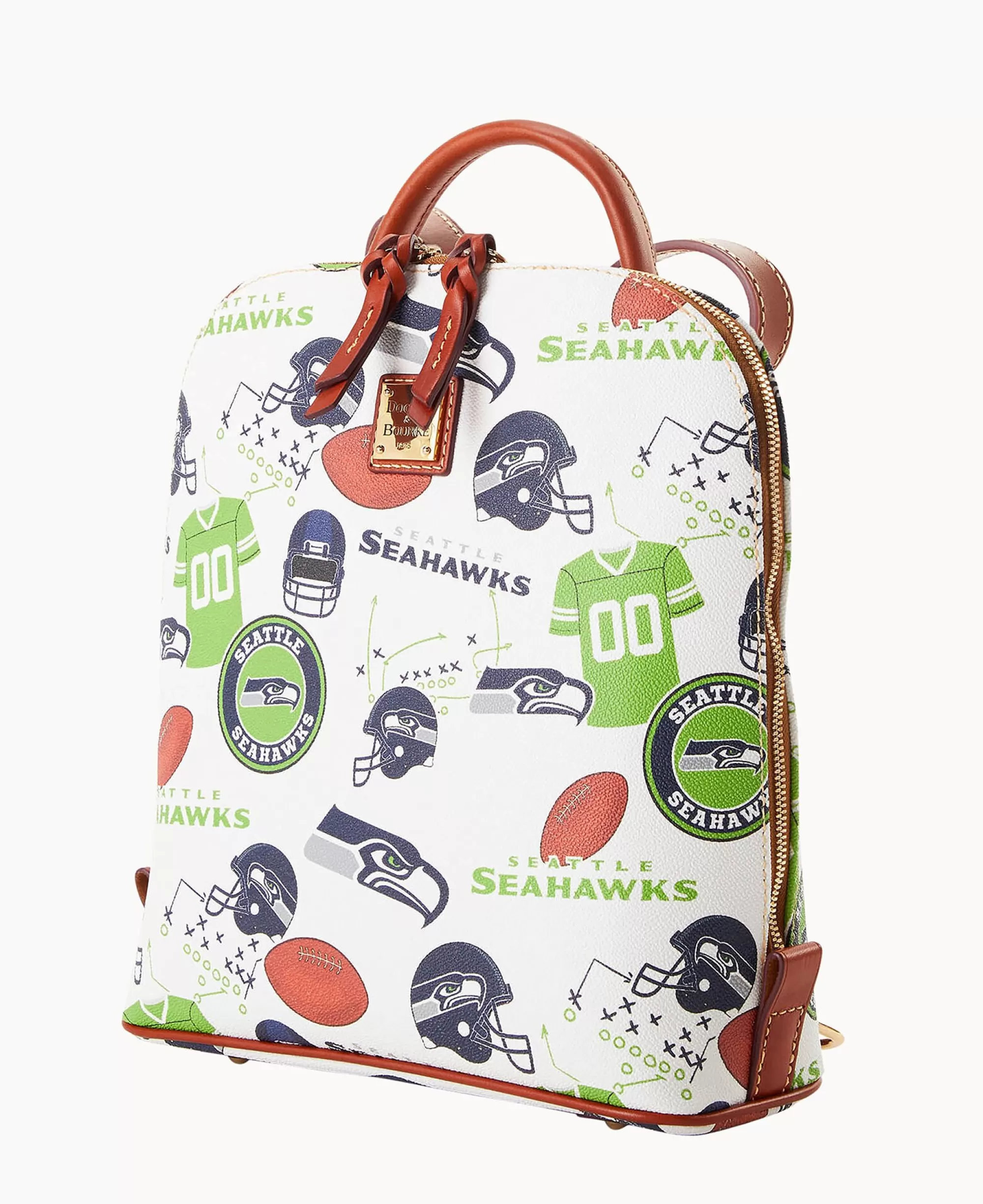 Dooney & Bourke Game Day Ready | Printed Fabric^NFL Zip Pod Backpack