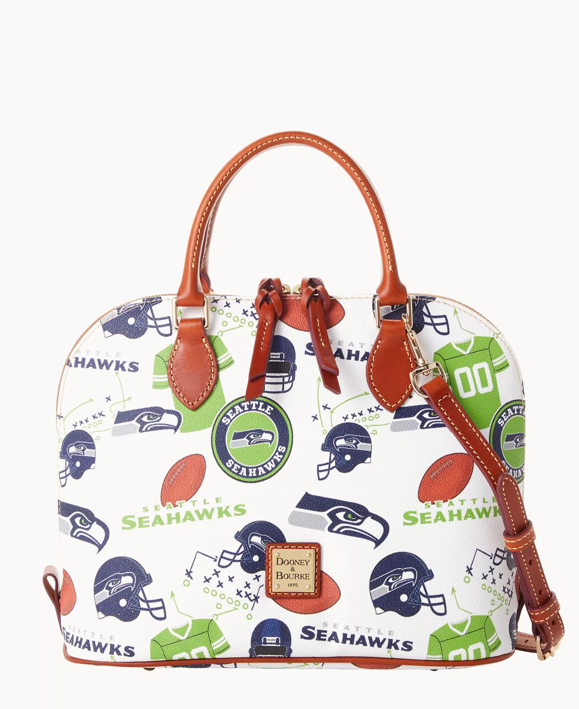 Dooney & Bourke Game Day Ready | Printed Fabric^NFL Zip Zip Satchel