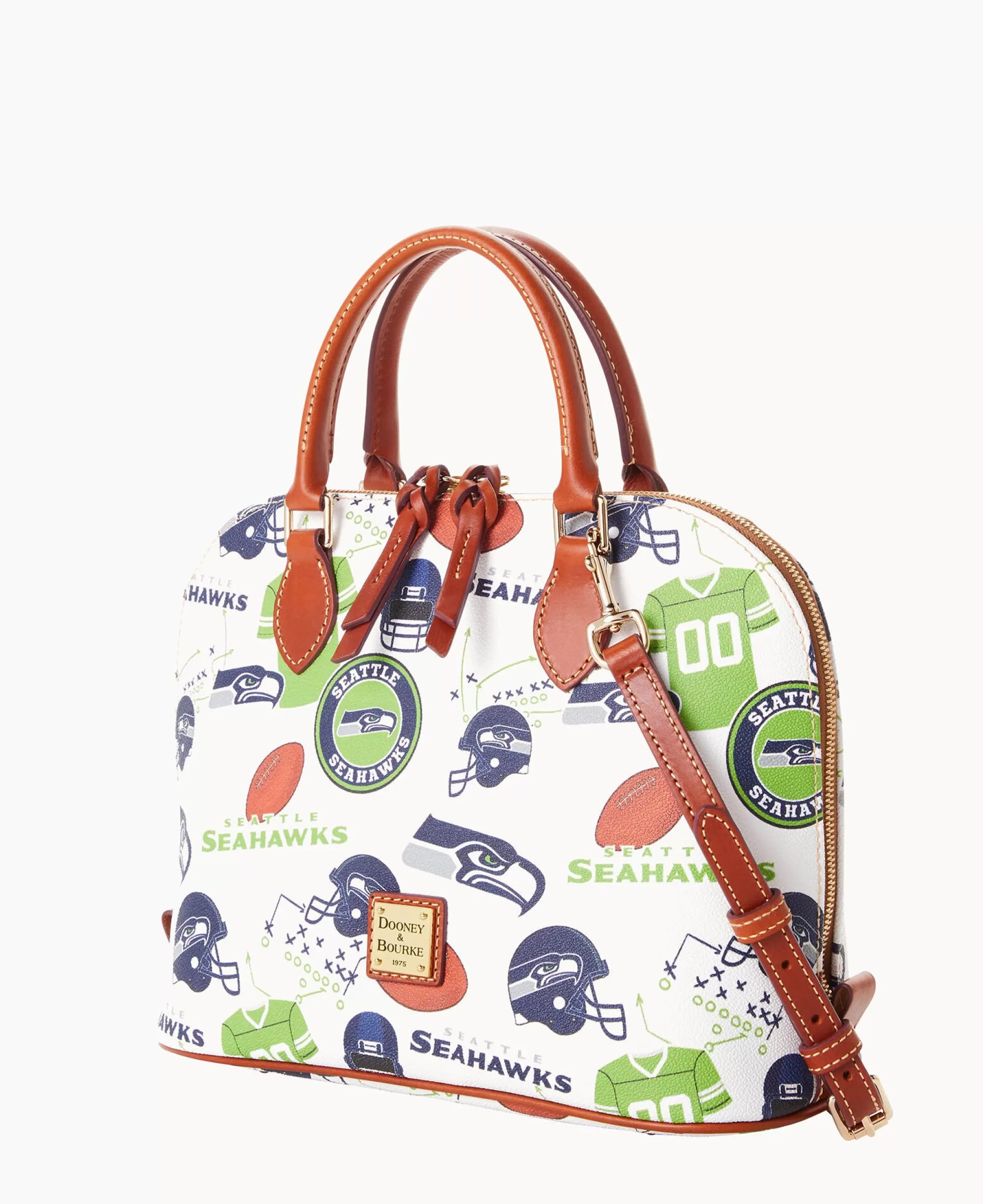 Dooney & Bourke Game Day Ready | Printed Fabric^NFL Zip Zip Satchel