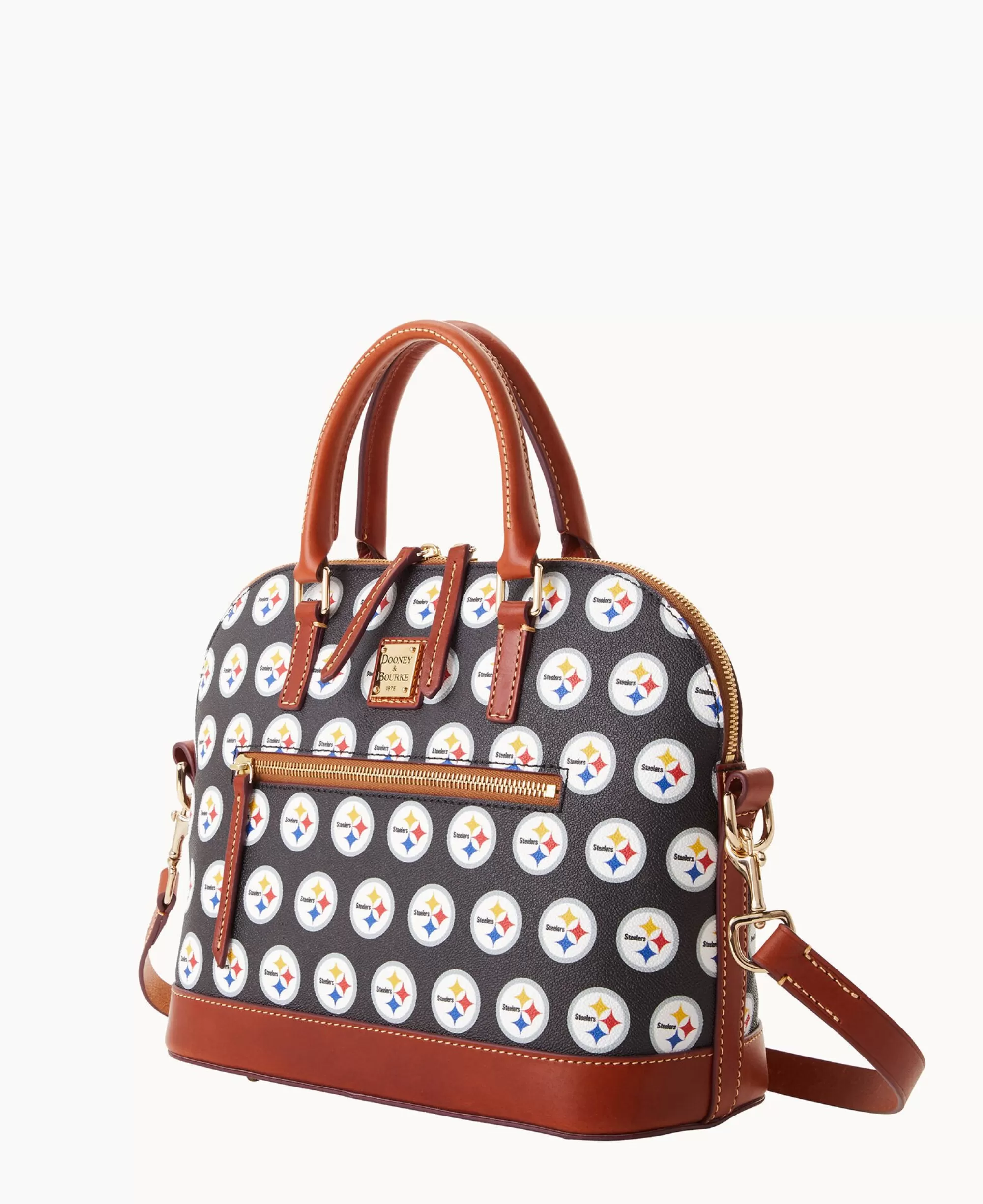 Dooney & Bourke Game Day Ready | Printed Fabric^NFL Domed Zip Satchel