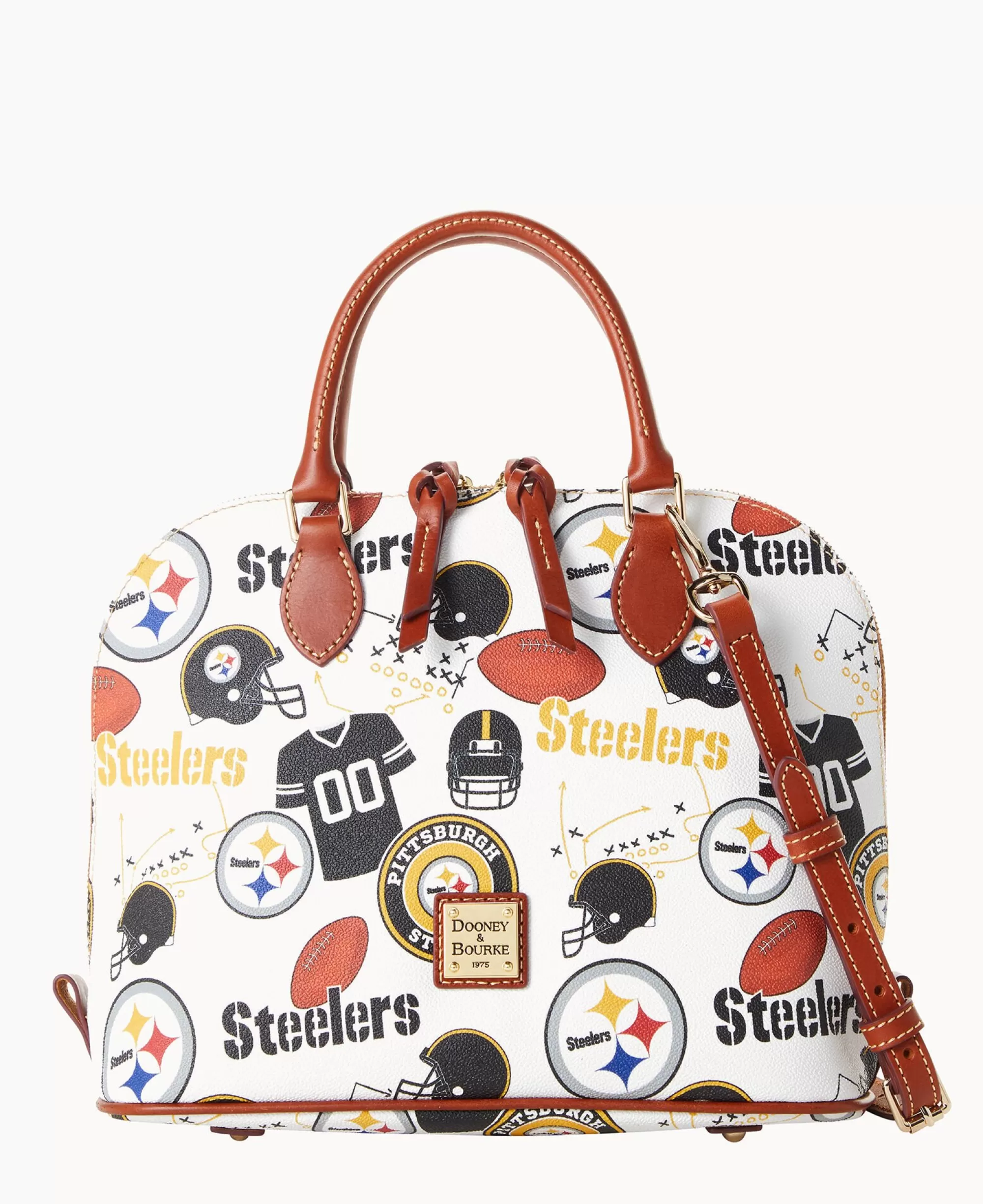 Dooney & Bourke Game Day Ready | Printed Fabric^NFL Zip Zip Satchel