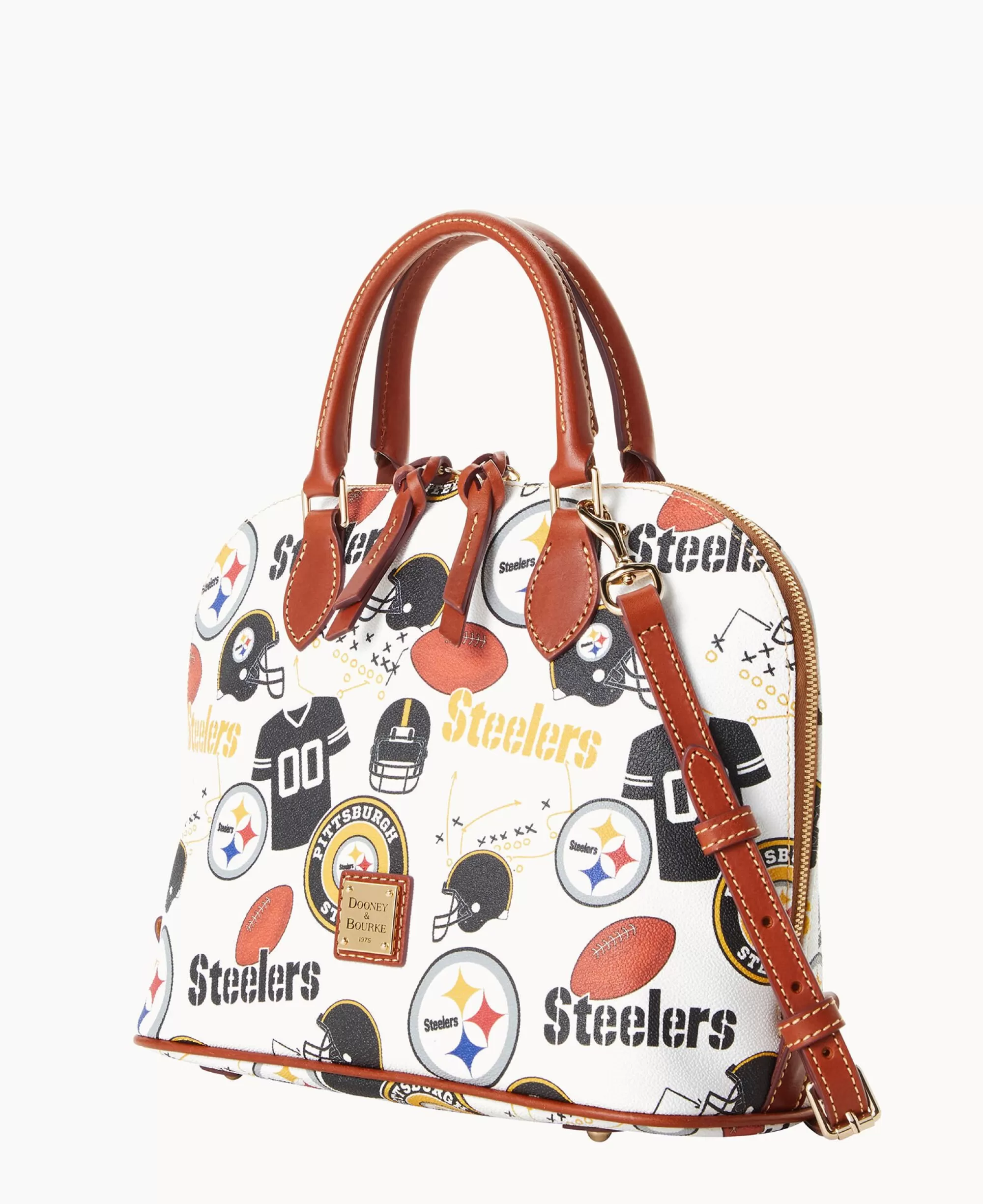 Dooney & Bourke Game Day Ready | Printed Fabric^NFL Zip Zip Satchel