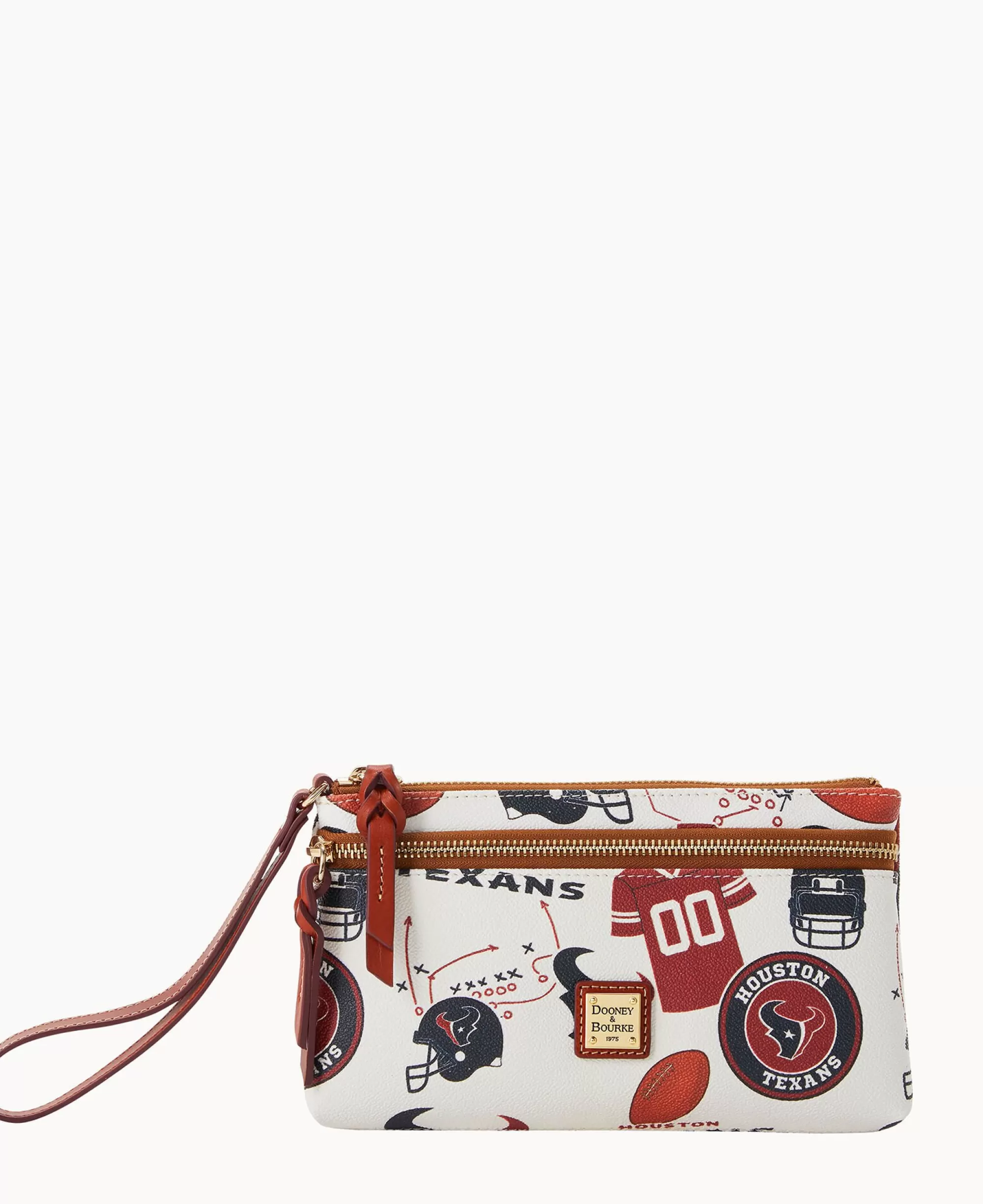 Dooney & Bourke Grab and Go | Wristlets^NFL Texans Double Zip Wristlet