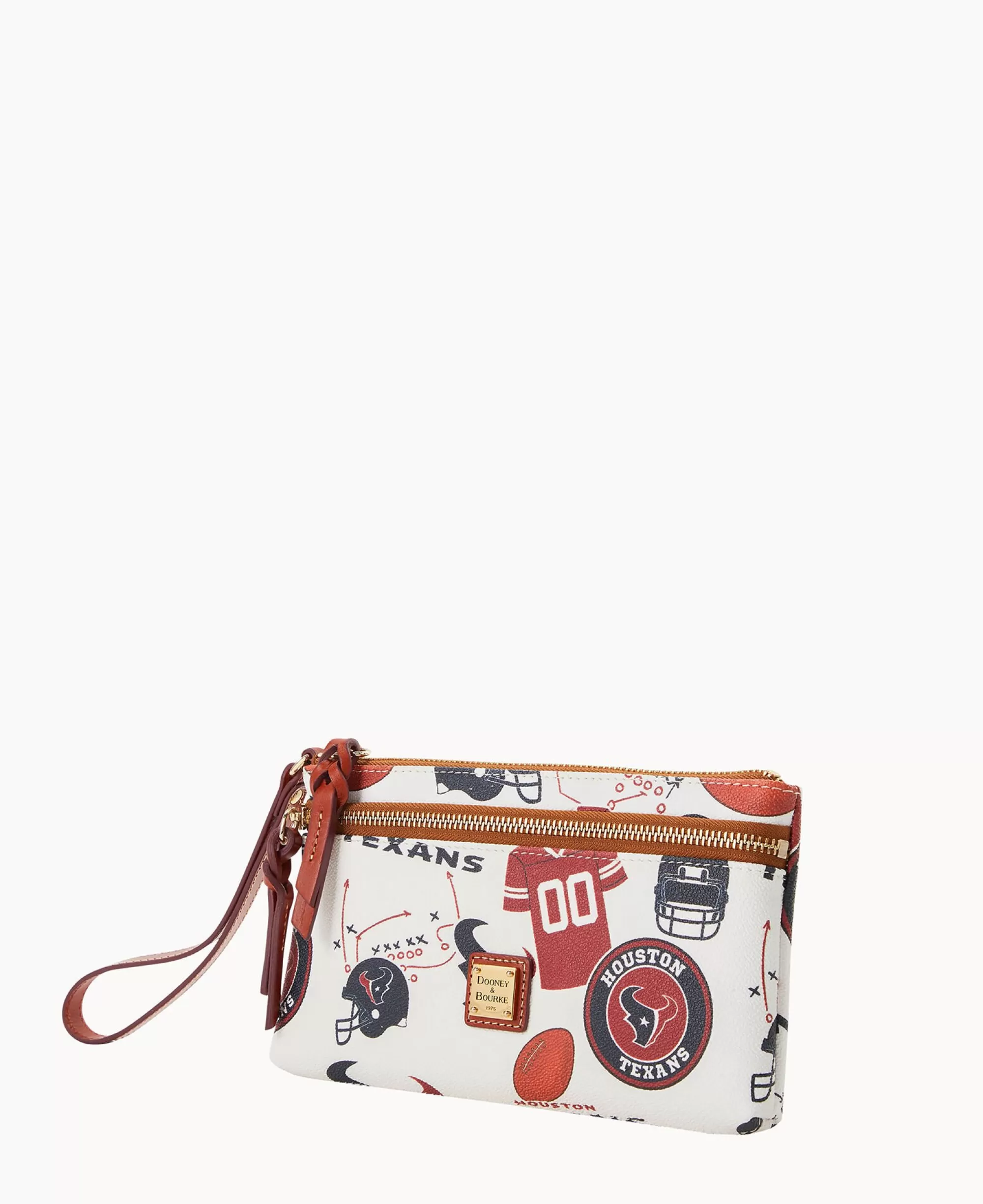 Dooney & Bourke Grab and Go | Wristlets^NFL Texans Double Zip Wristlet