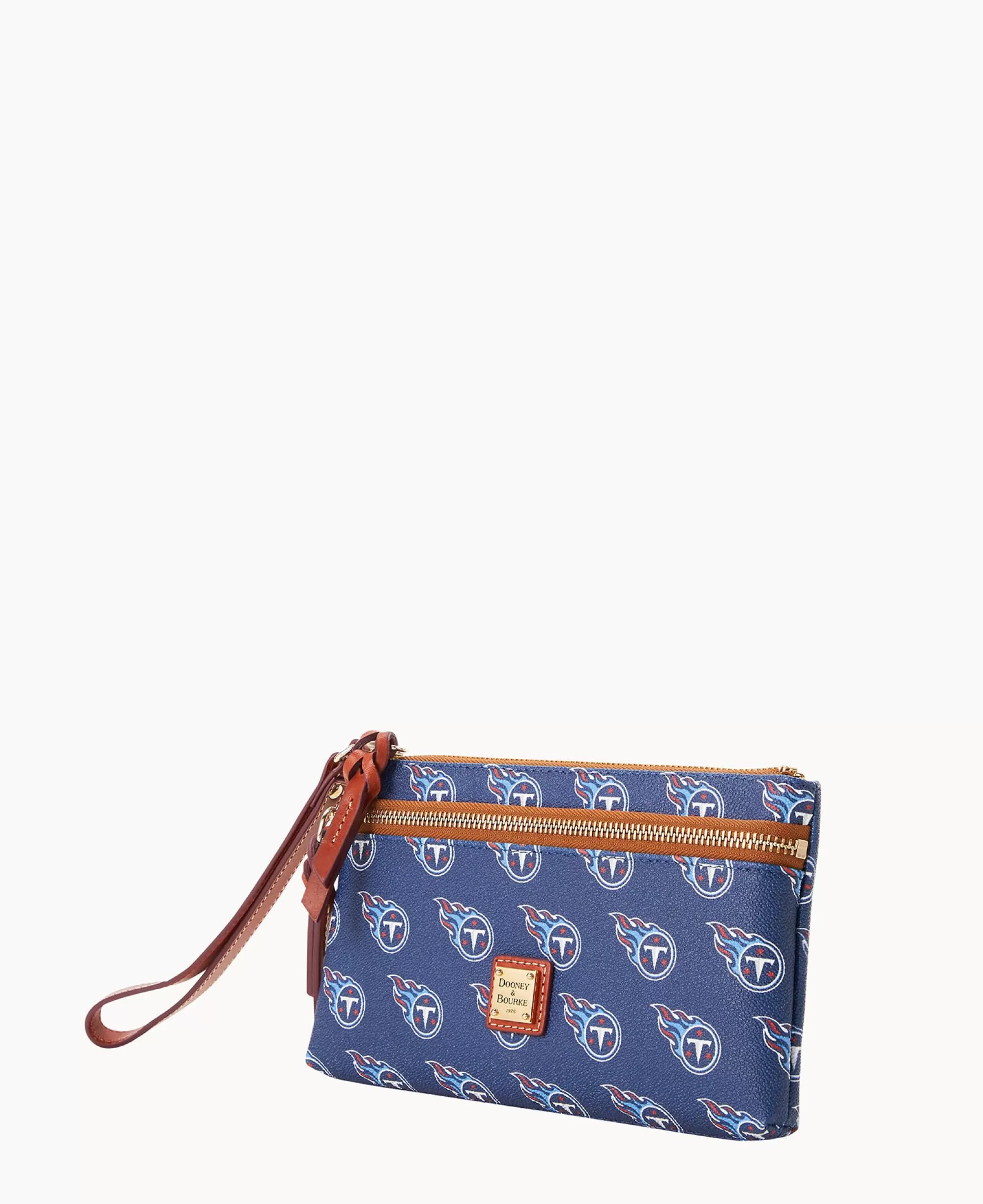 Dooney & Bourke Grab and Go | Wristlets^NFL Titans Double Zip Wristlet