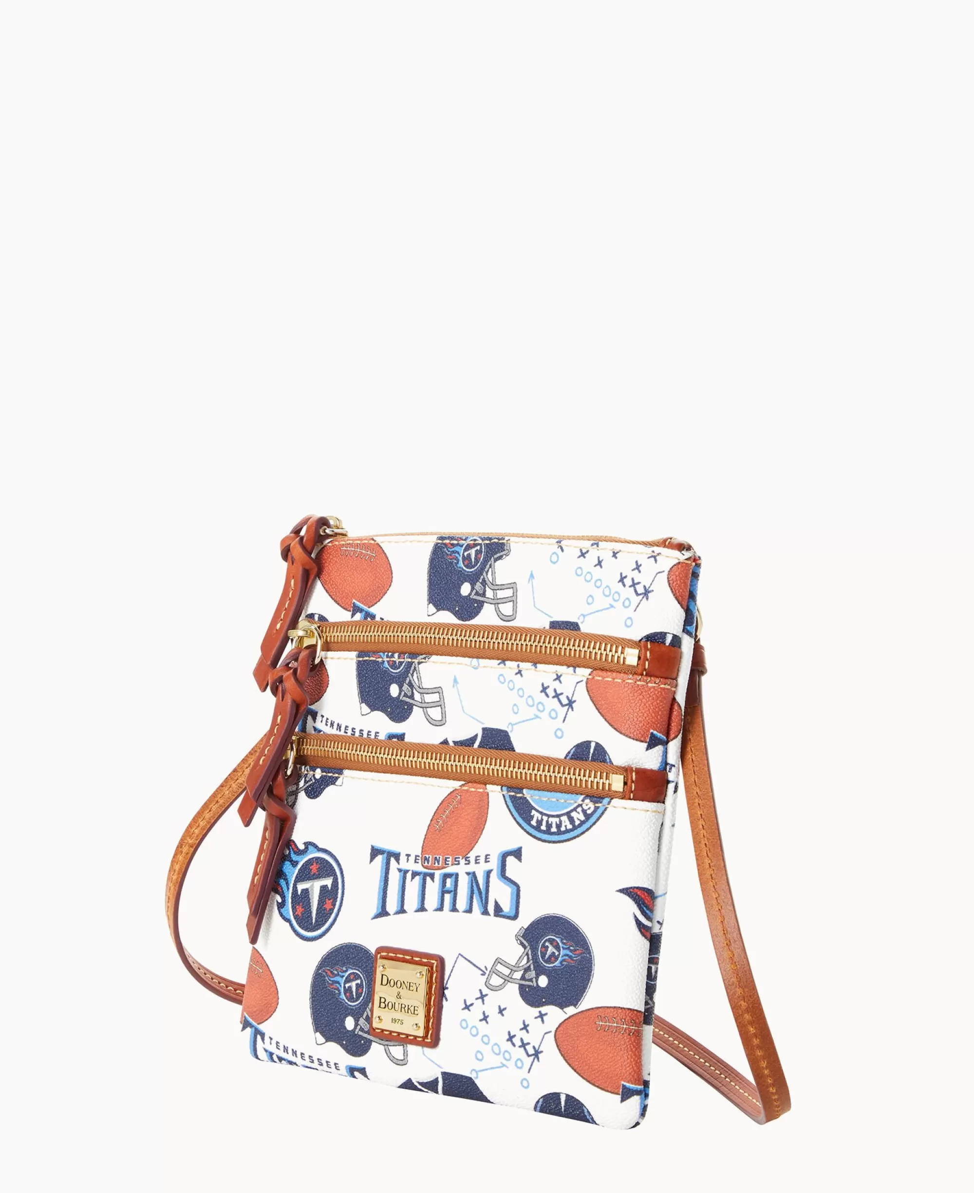 Dooney & Bourke Game Day Ready | Printed Fabric^NFL N S Triple Zip Crossbody