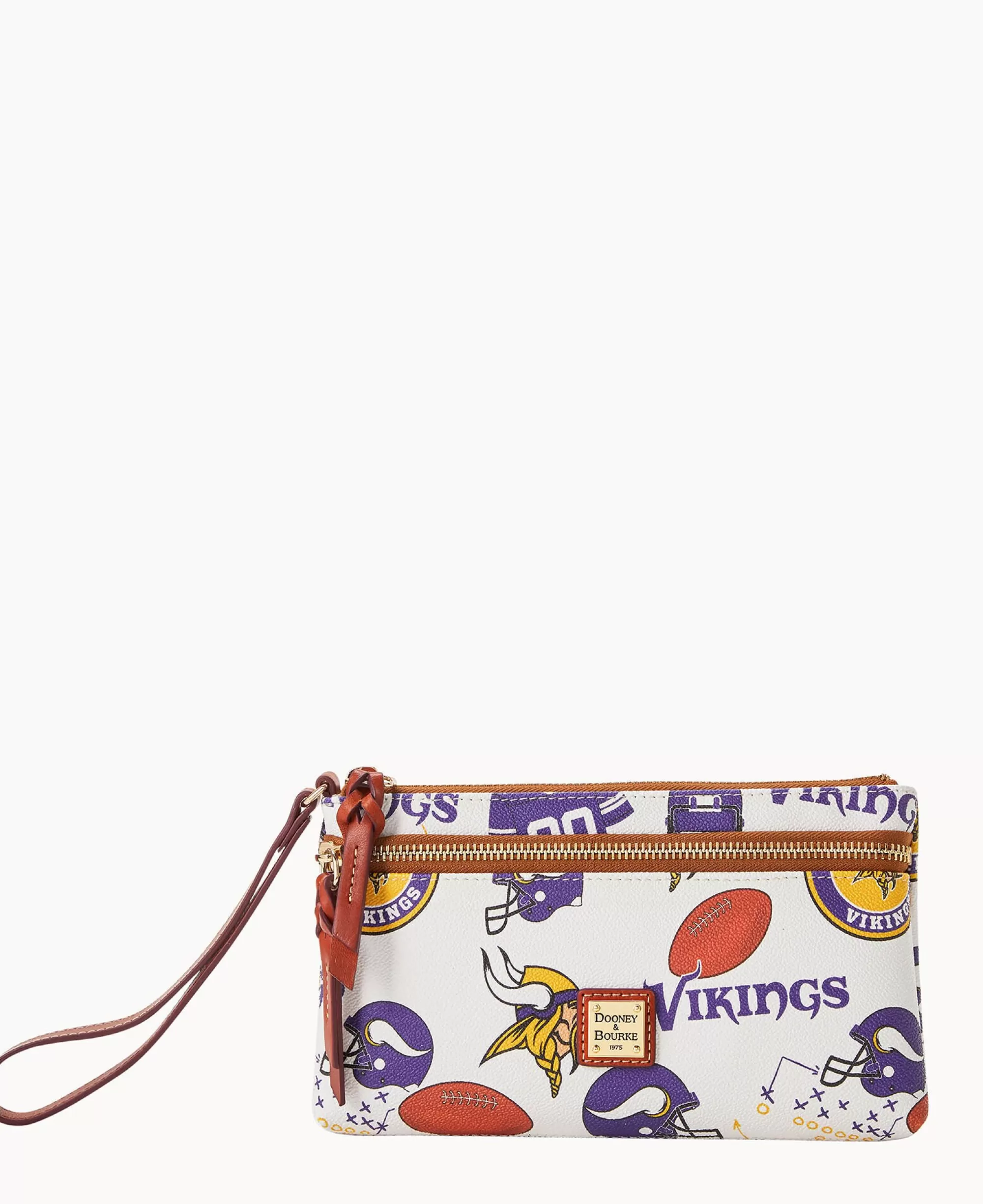 Dooney & Bourke Grab and Go | Wristlets^NFL Vikings Double Zip Wristlet