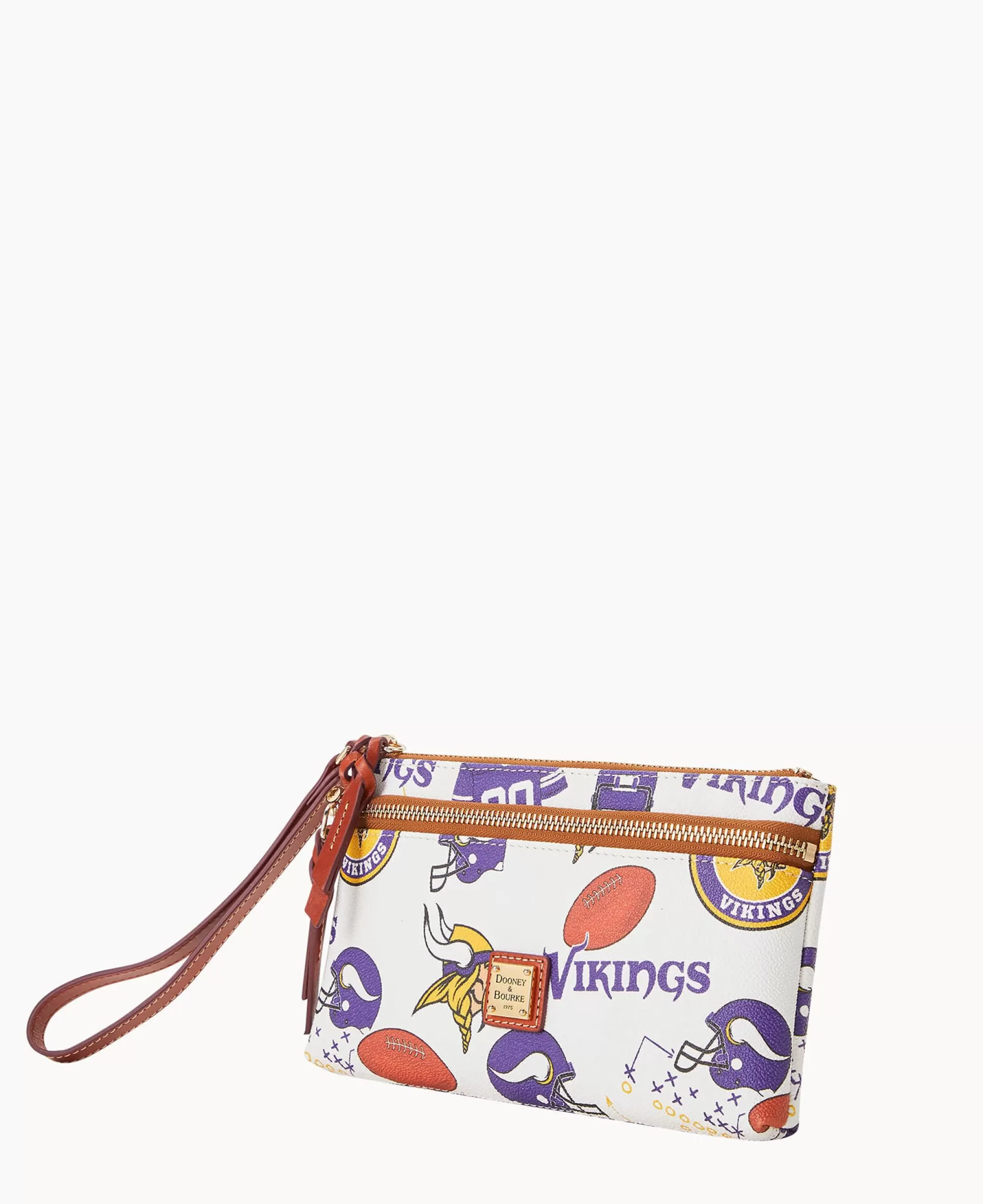 Dooney & Bourke Grab and Go | Wristlets^NFL Vikings Double Zip Wristlet