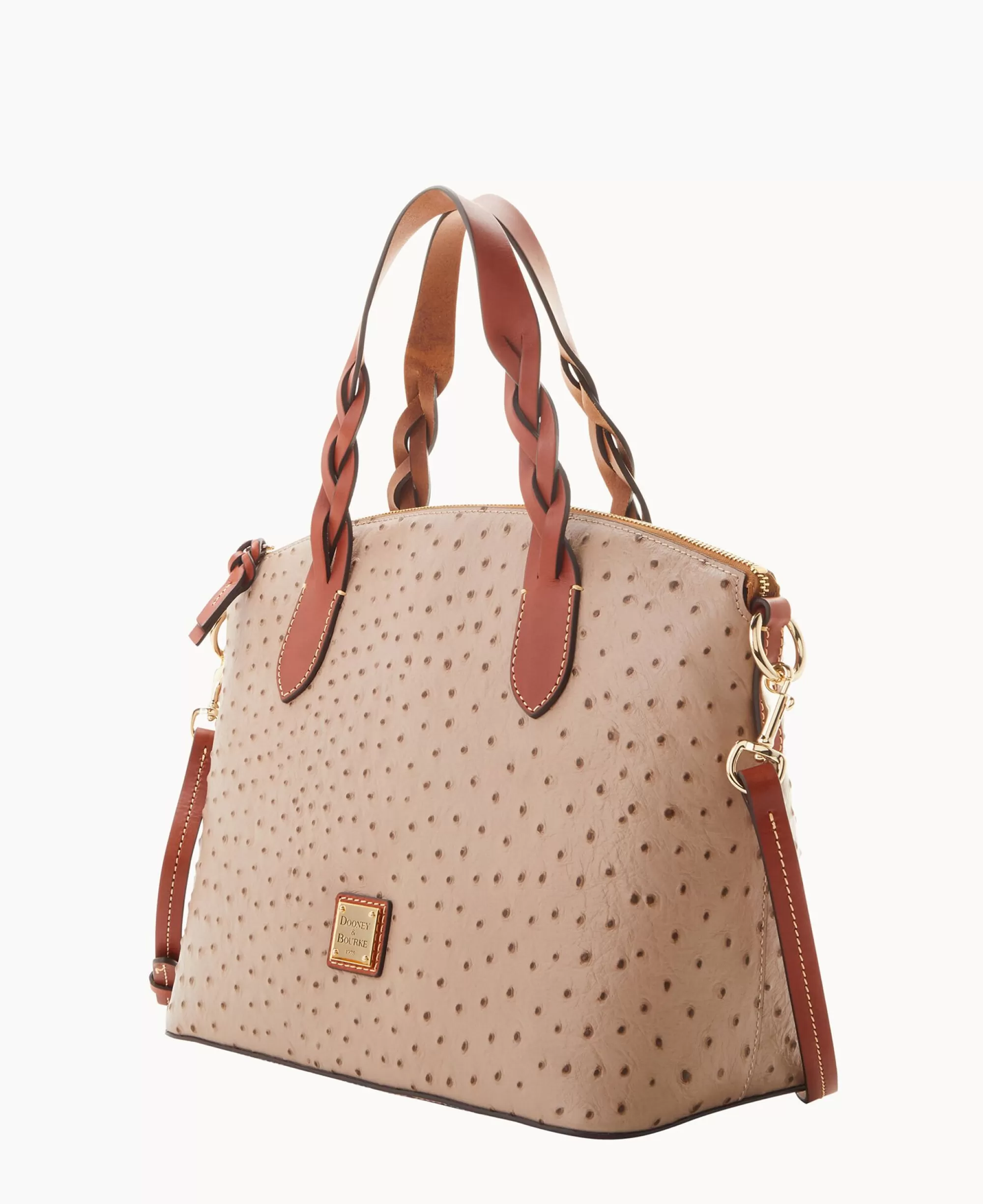 Dooney & Bourke Ready For the Getaway | Exotic Leather^Ostrich Celeste Satchel