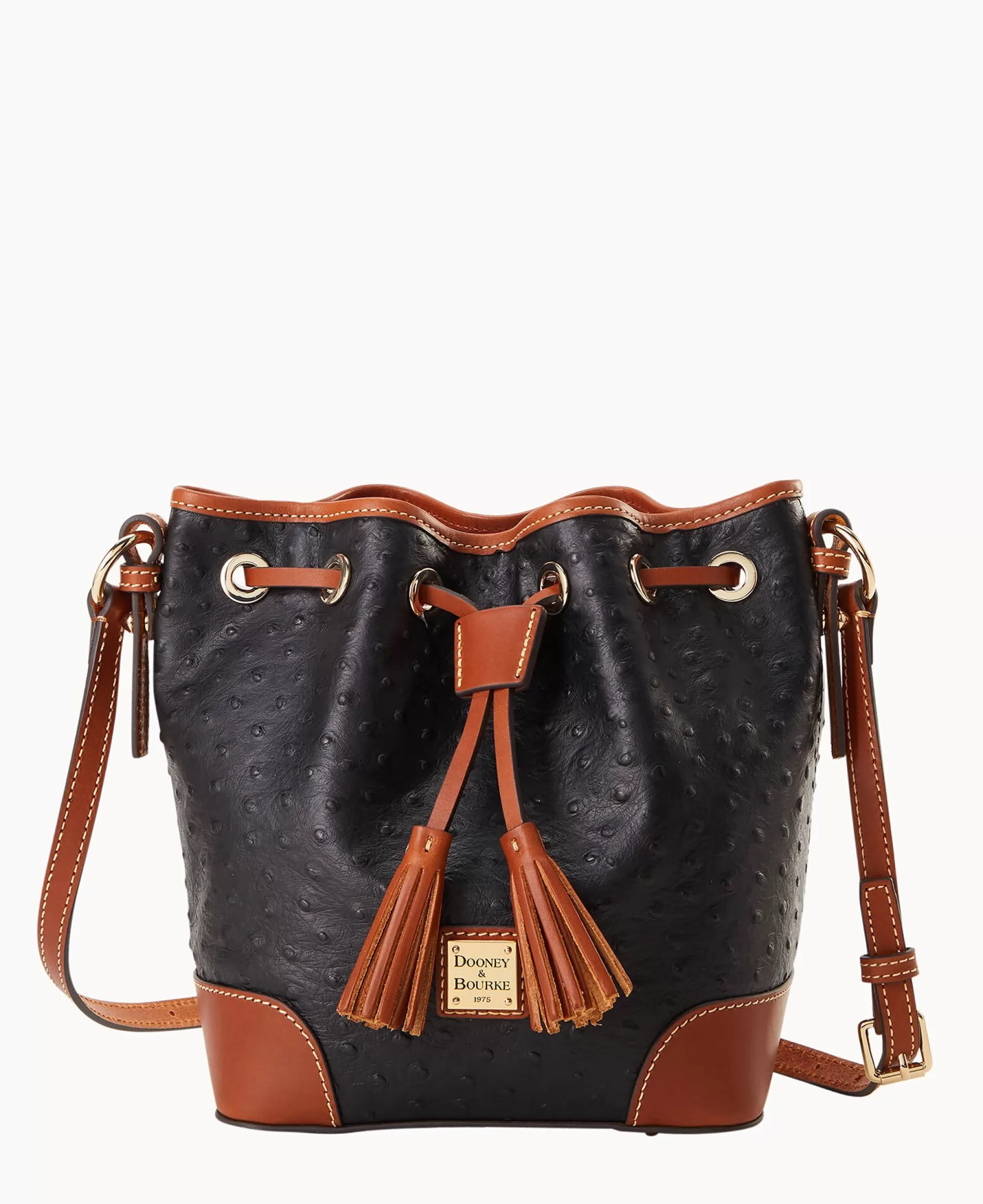 Dooney & Bourke Exotic Leather | Mini Bags^Ostrich Crossbody Drawstring