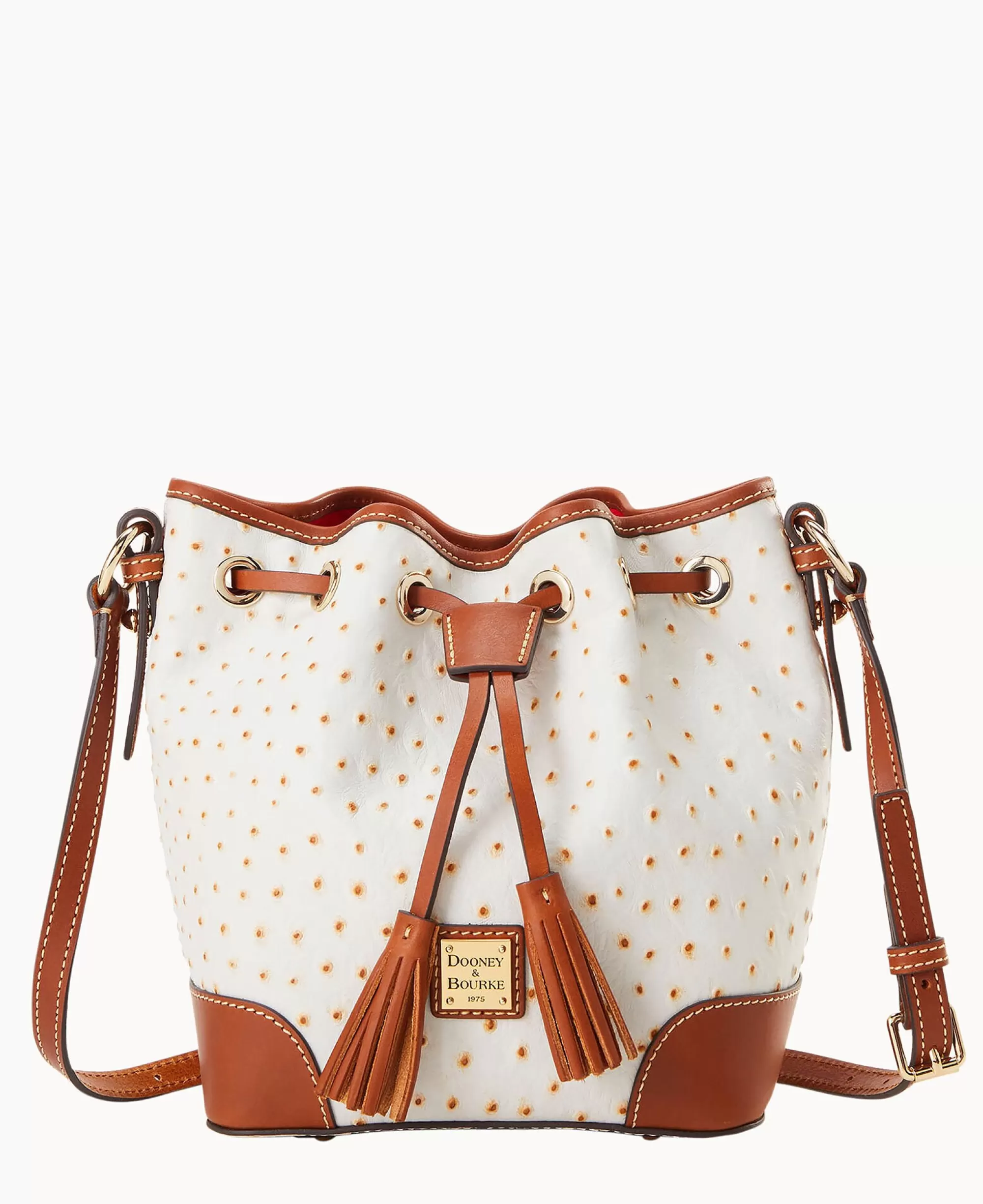 Dooney & Bourke Exotic Leather | Mini Bags^Ostrich Crossbody Drawstring