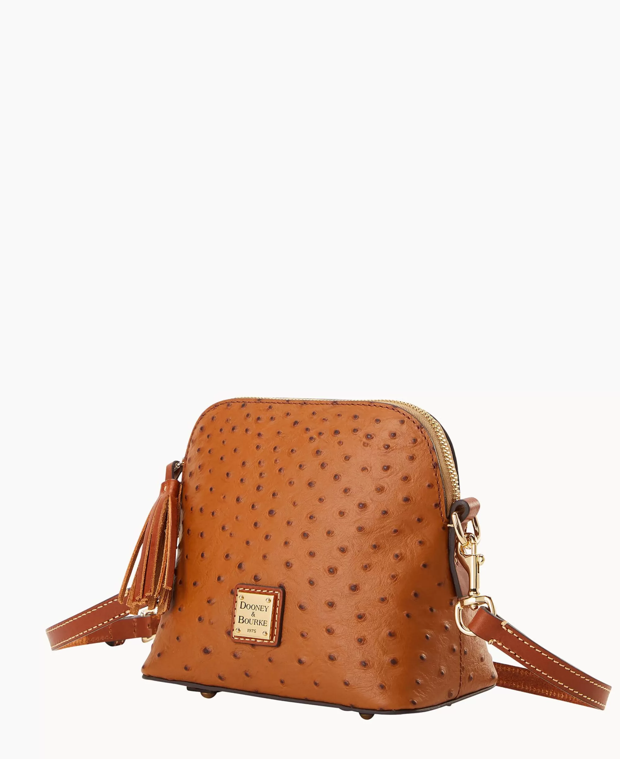 Dooney & Bourke Exotic Leather | Mini Bags^Ostrich Domed Crossbody