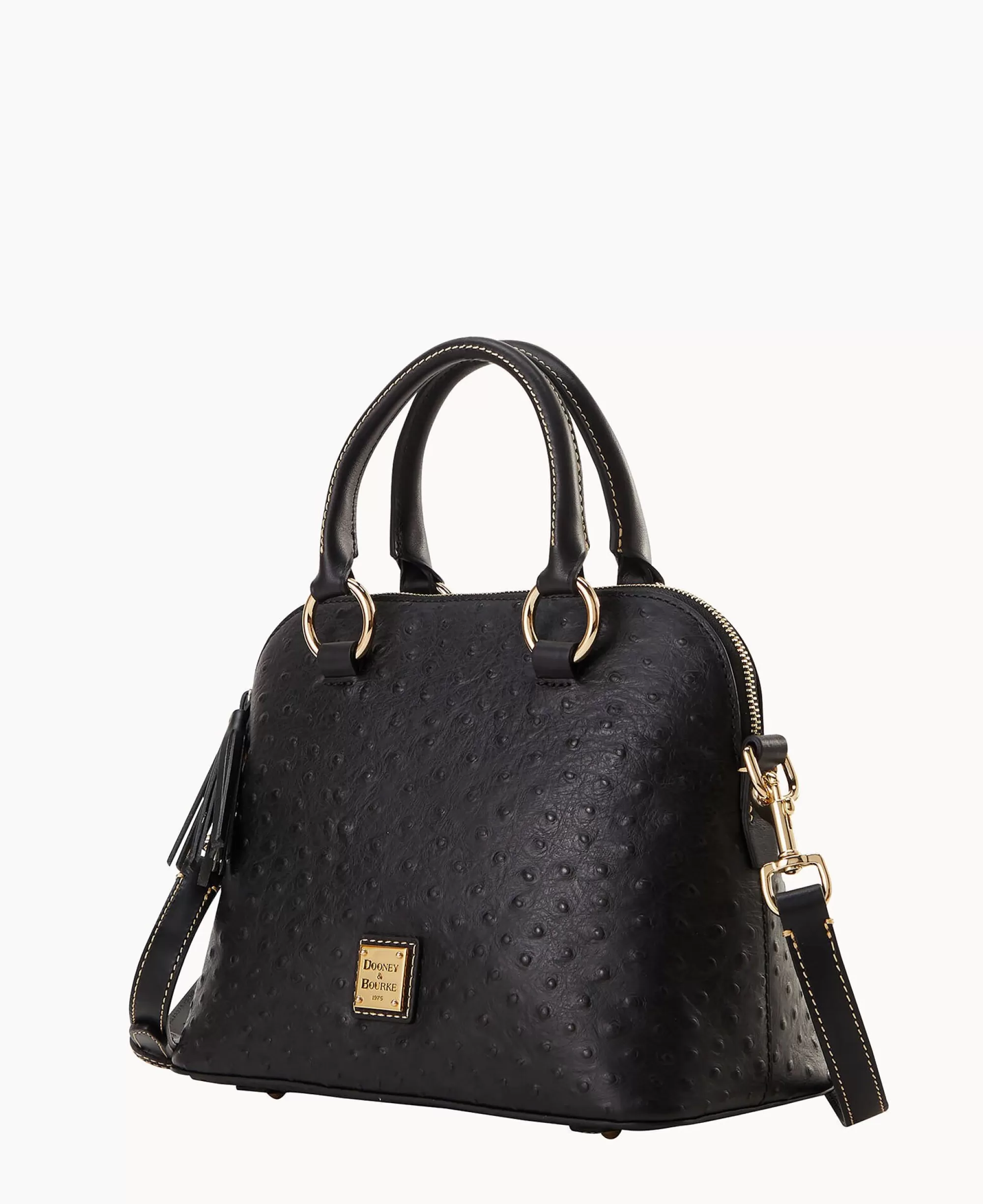 Dooney & Bourke Exotic Leather | Shoulder Bags^Ostrich Domed Satchel