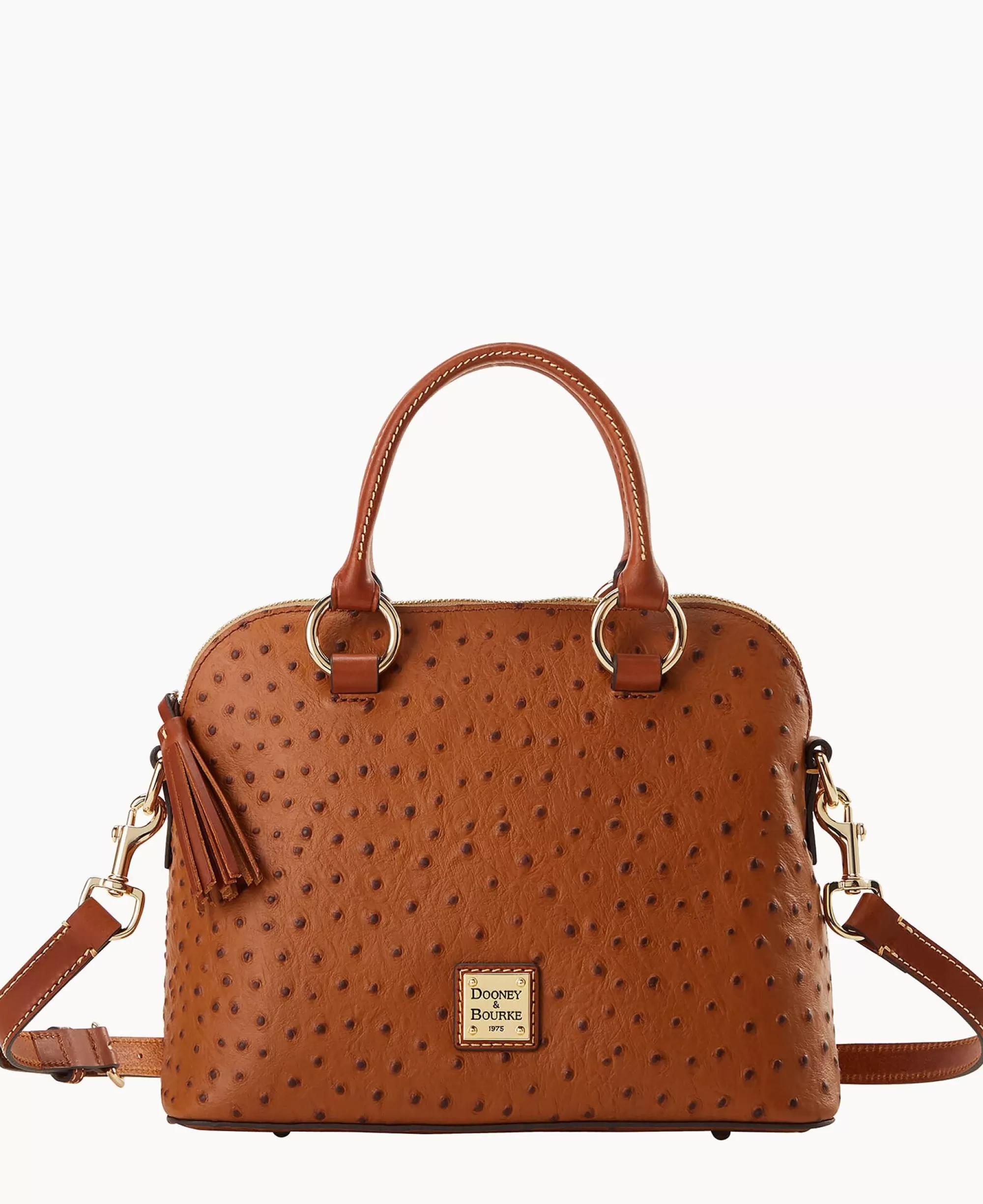 Dooney & Bourke Exotic Leather | Shoulder Bags^Ostrich Domed Satchel