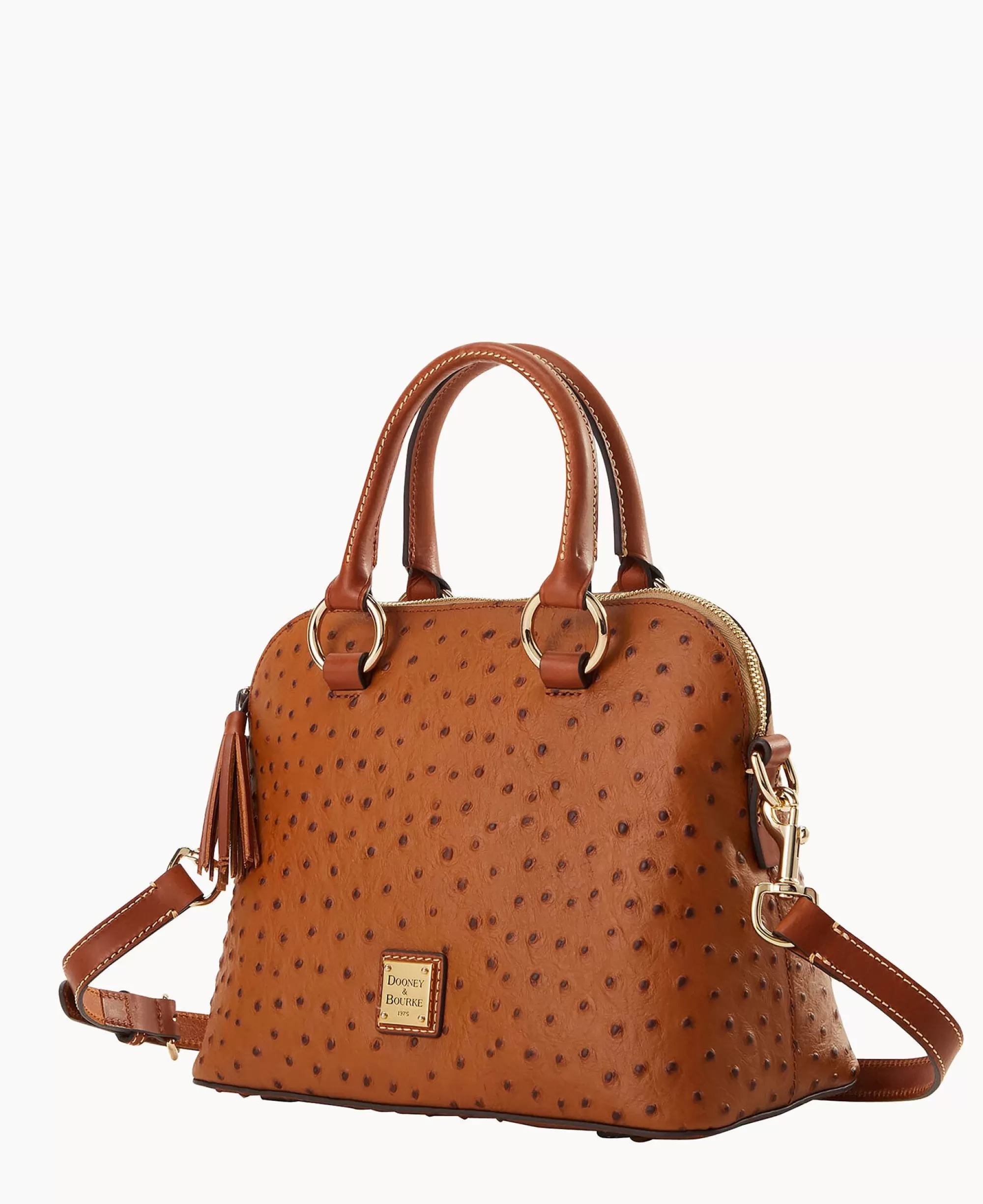 Dooney & Bourke Exotic Leather | Shoulder Bags^Ostrich Domed Satchel