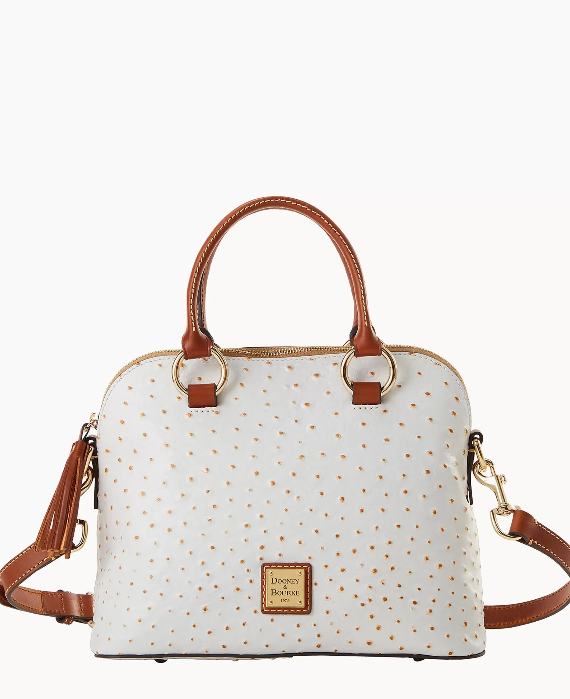 Dooney & Bourke Exotic Leather | Shoulder Bags^Ostrich Domed Satchel