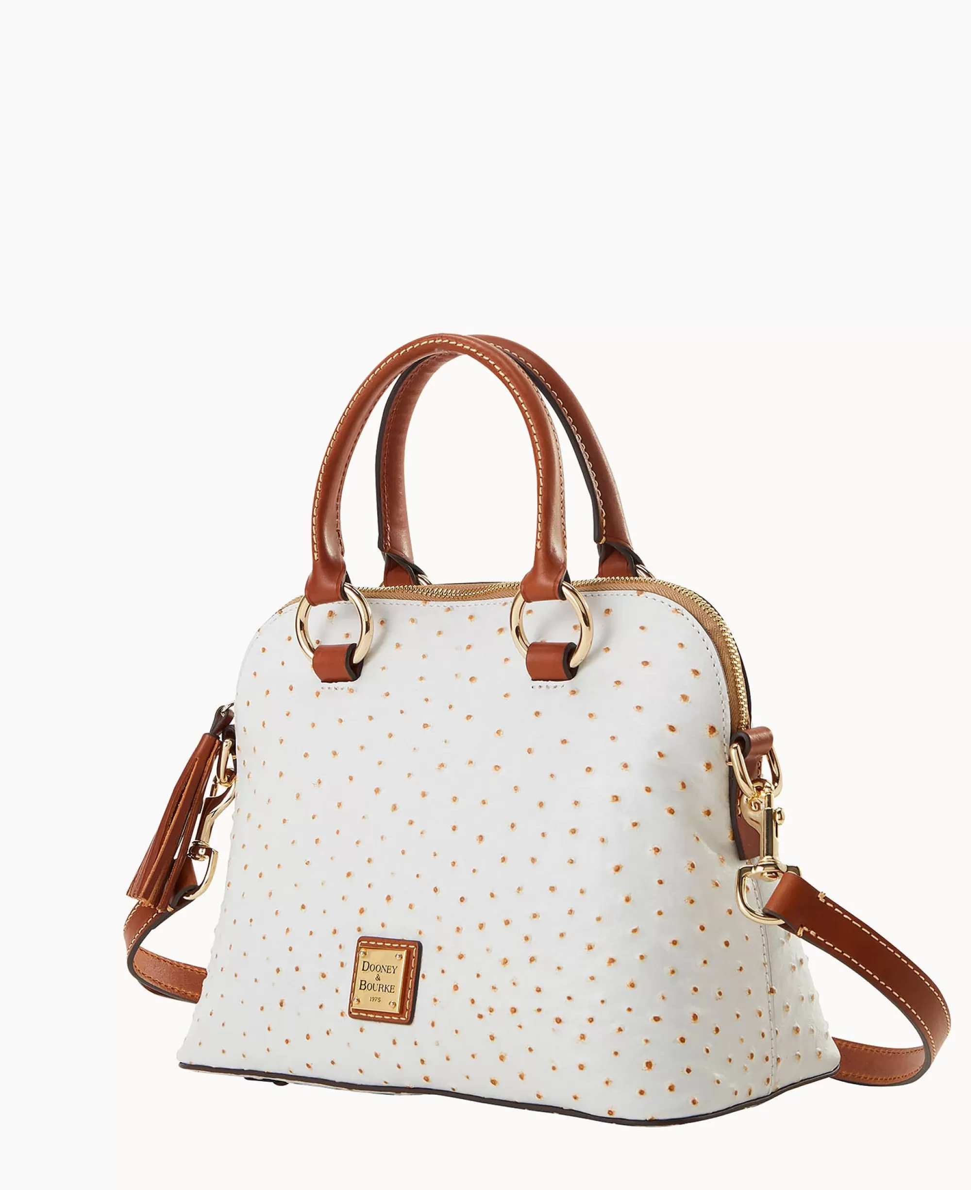 Dooney & Bourke Exotic Leather | Shoulder Bags^Ostrich Domed Satchel