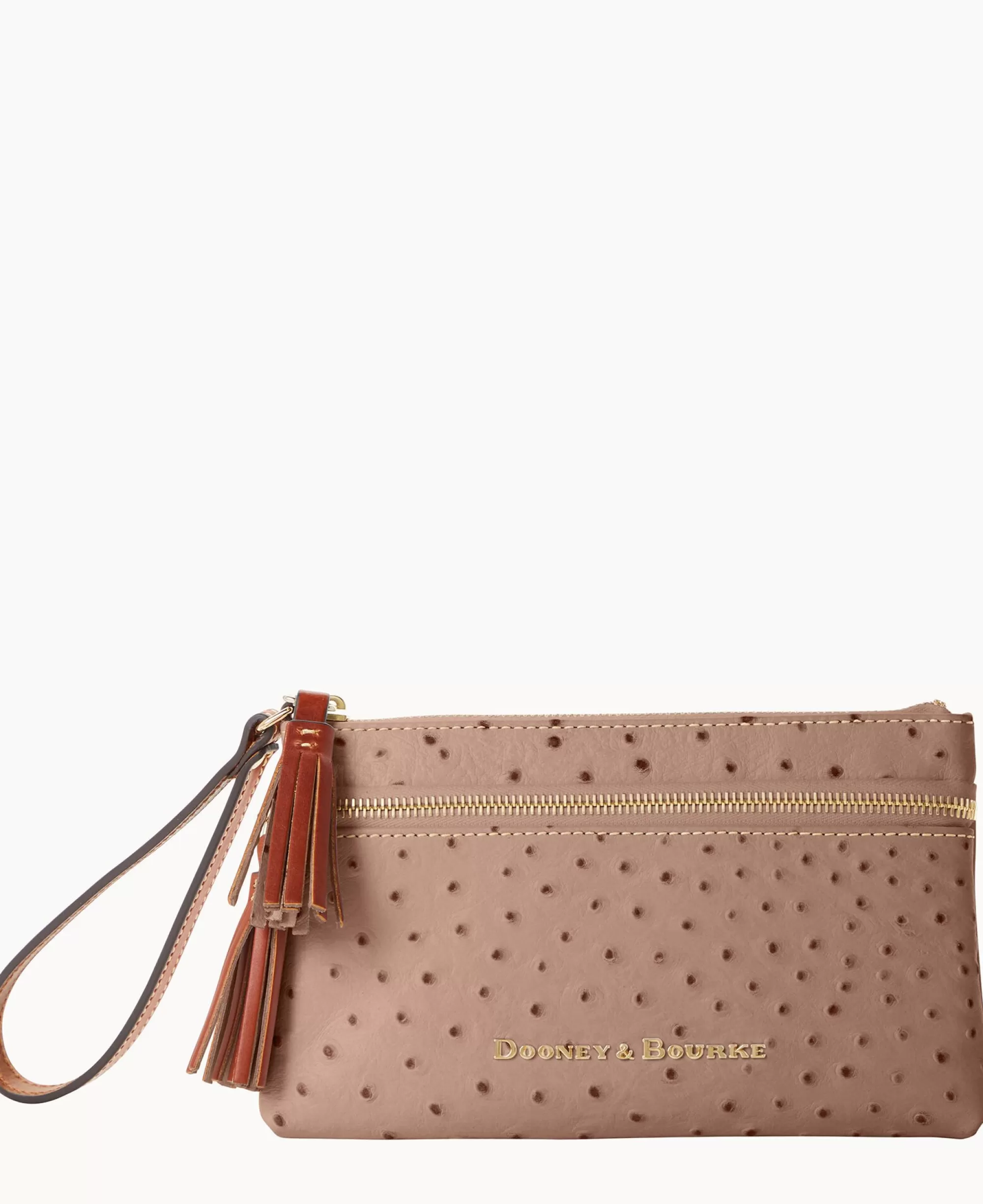 Dooney & Bourke Grab and Go | Wristlets^Ostrich Double Zip Wristlet