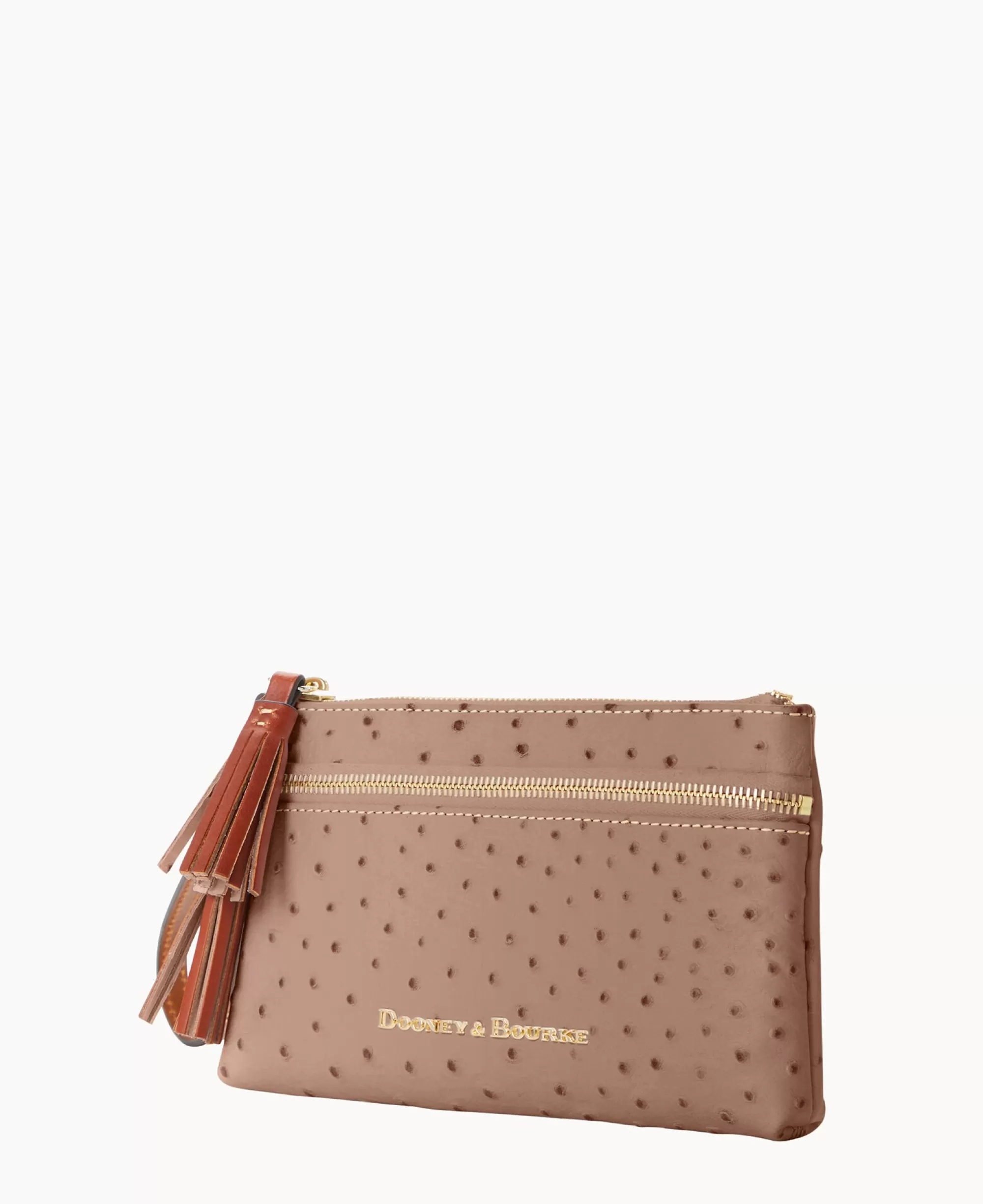 Dooney & Bourke Grab and Go | Wristlets^Ostrich Double Zip Wristlet