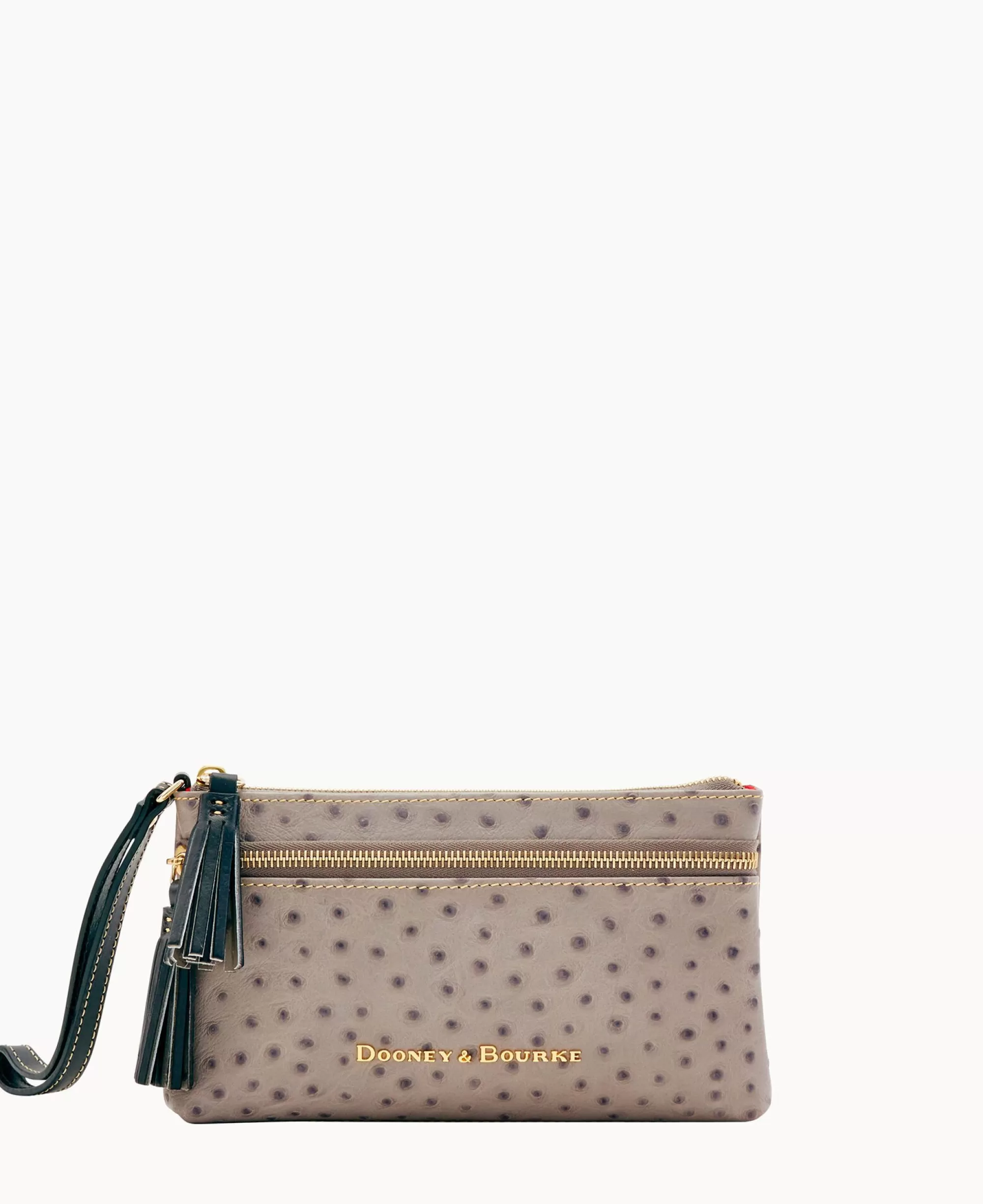 Dooney & Bourke Grab and Go | Wristlets^Ostrich Double Zip Wristlet