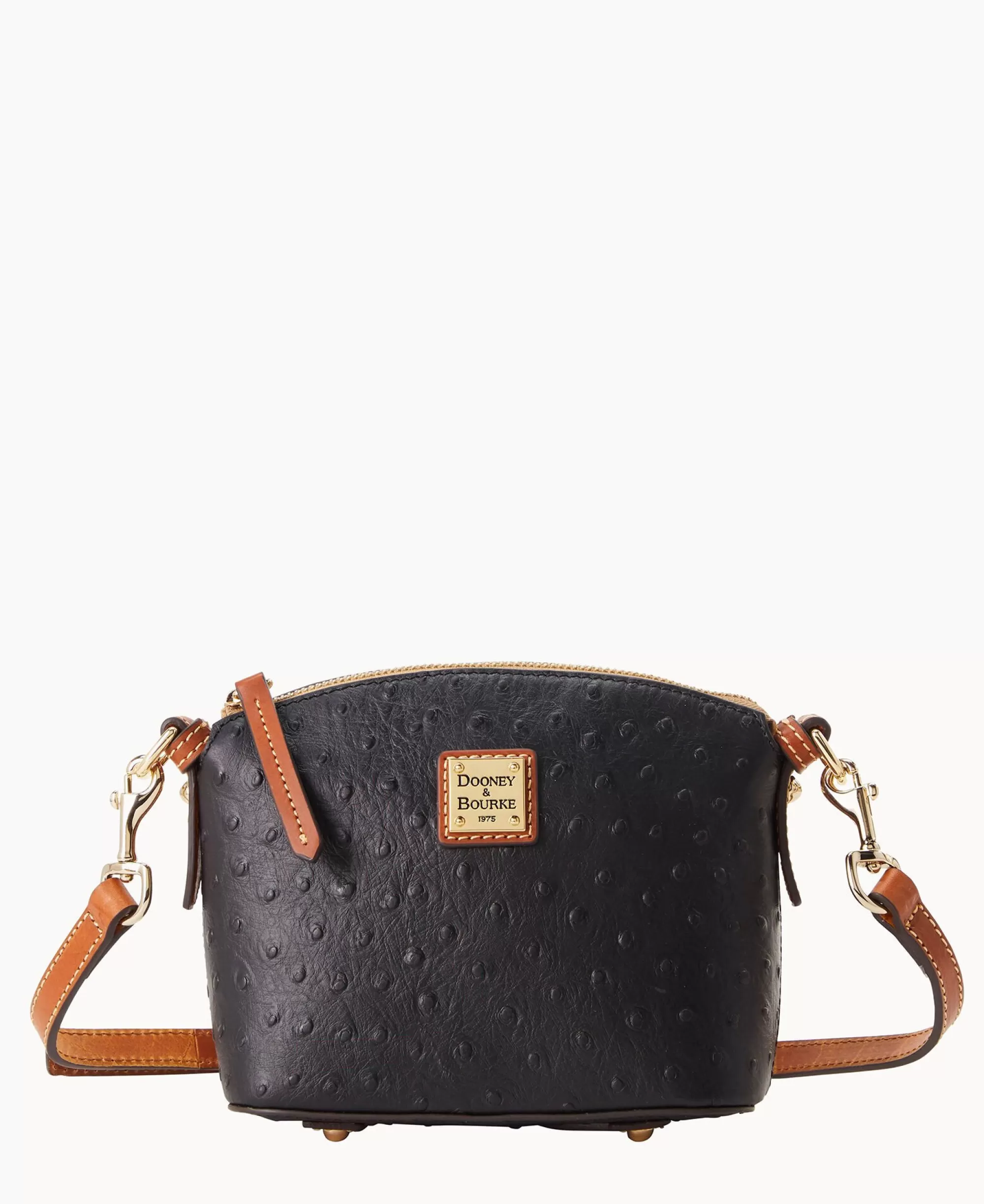 Dooney & Bourke Exotic Leather | Mini Bags^Ostrich Mini Domed Crossbody