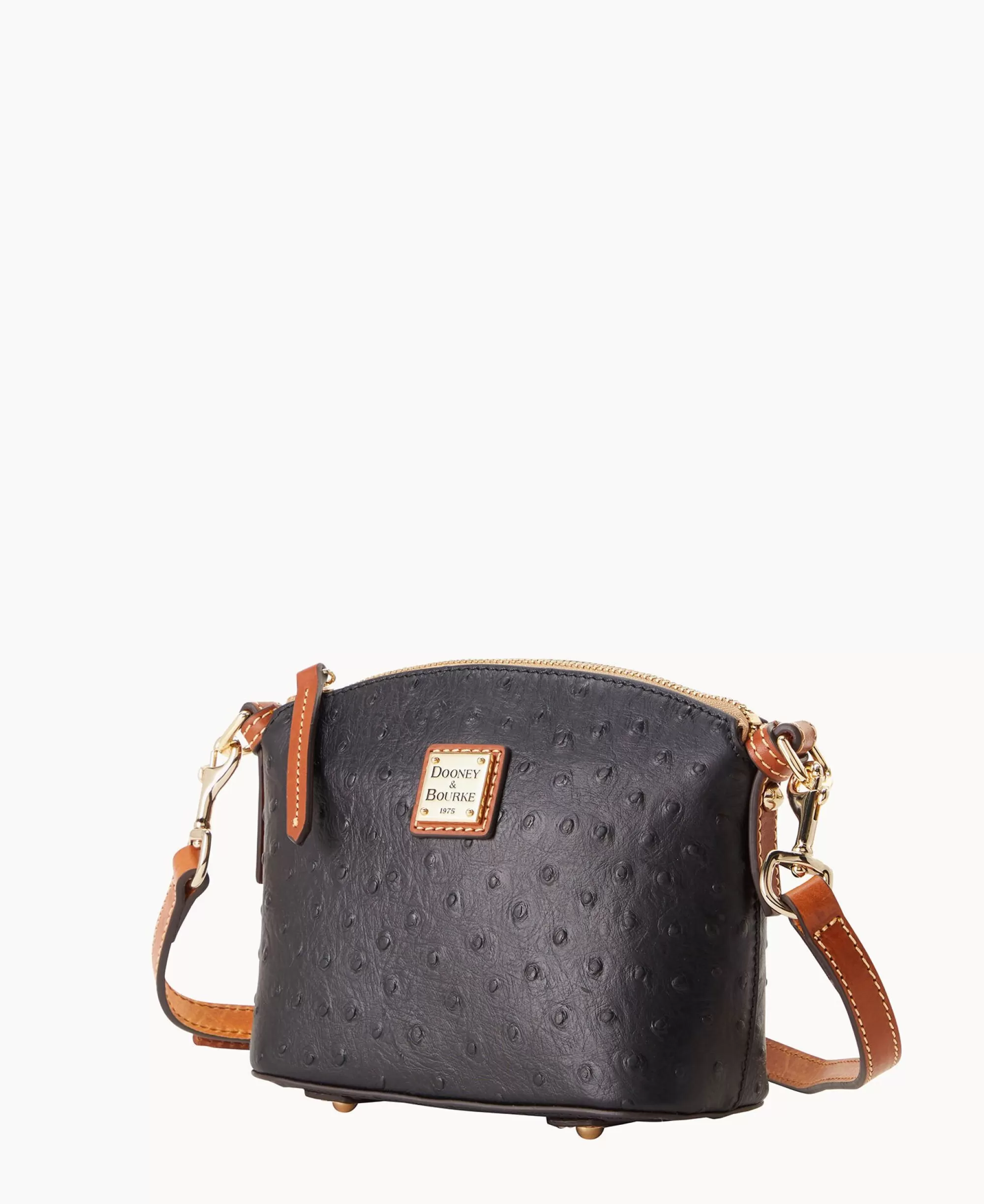 Dooney & Bourke Exotic Leather | Mini Bags^Ostrich Mini Domed Crossbody