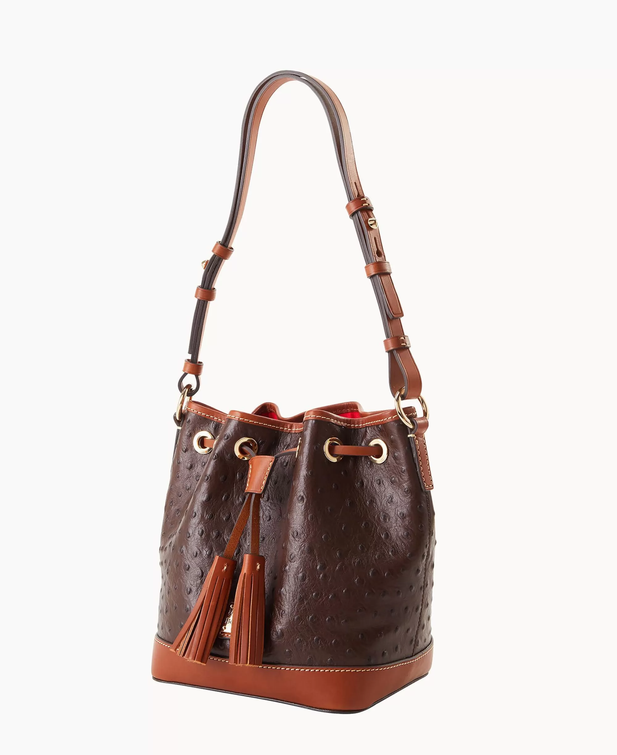 Dooney & Bourke Exotic Leather | Mini Bags^Ostrich Small Drawstring