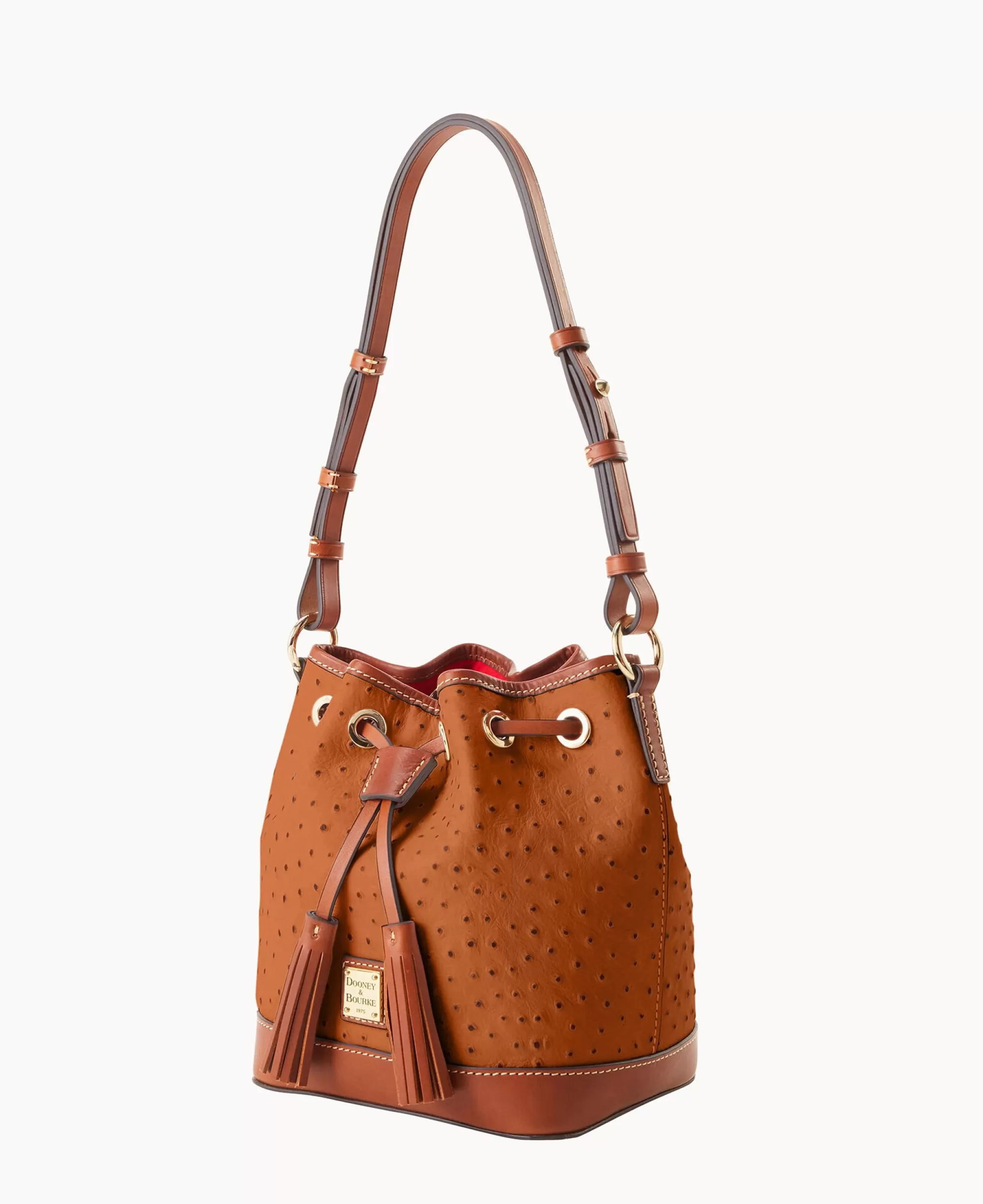 Dooney & Bourke Exotic Leather | Mini Bags^Ostrich Small Drawstring