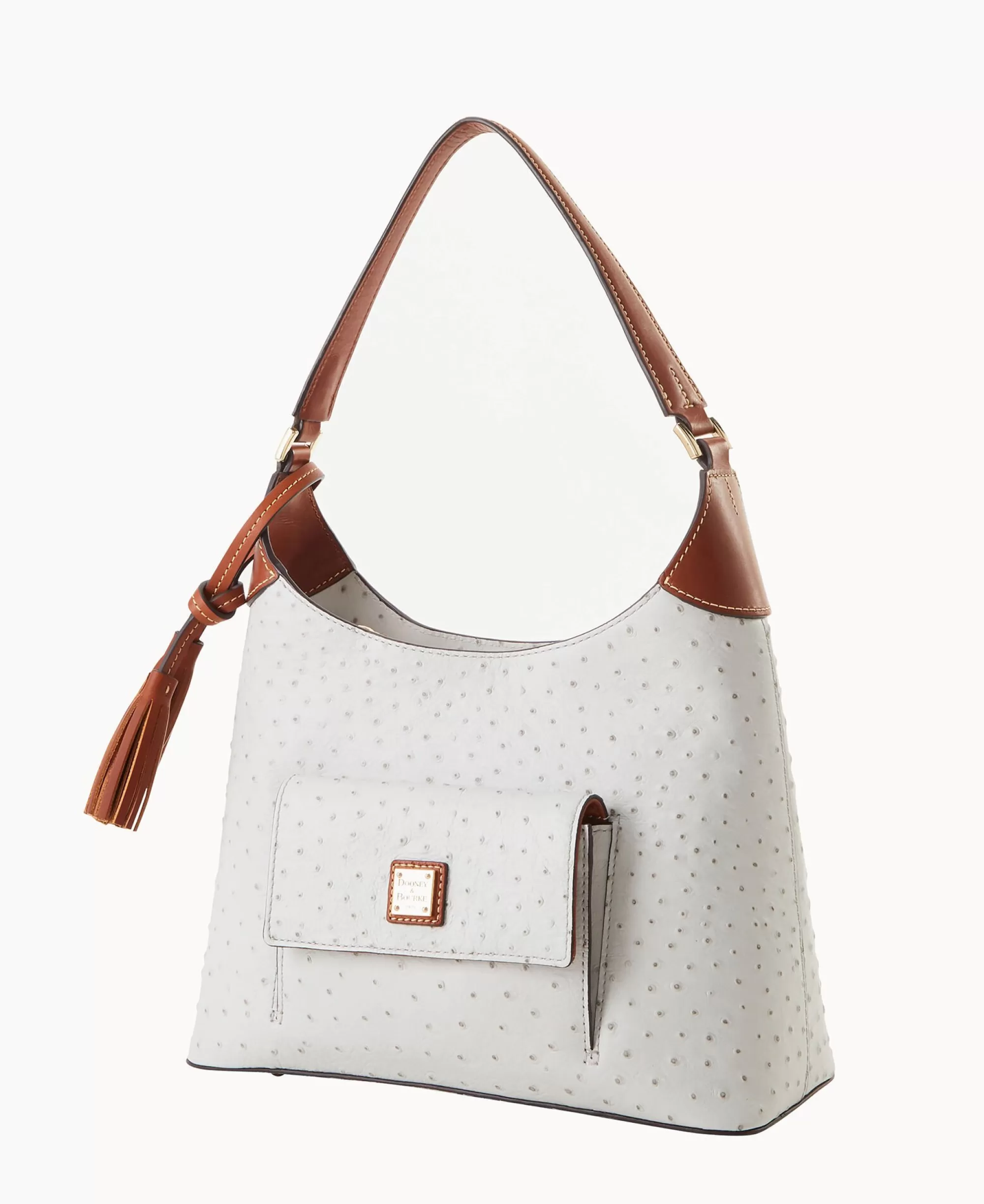 Dooney & Bourke Exotic Leather | Mini Bags^Ostrich Small Hobo