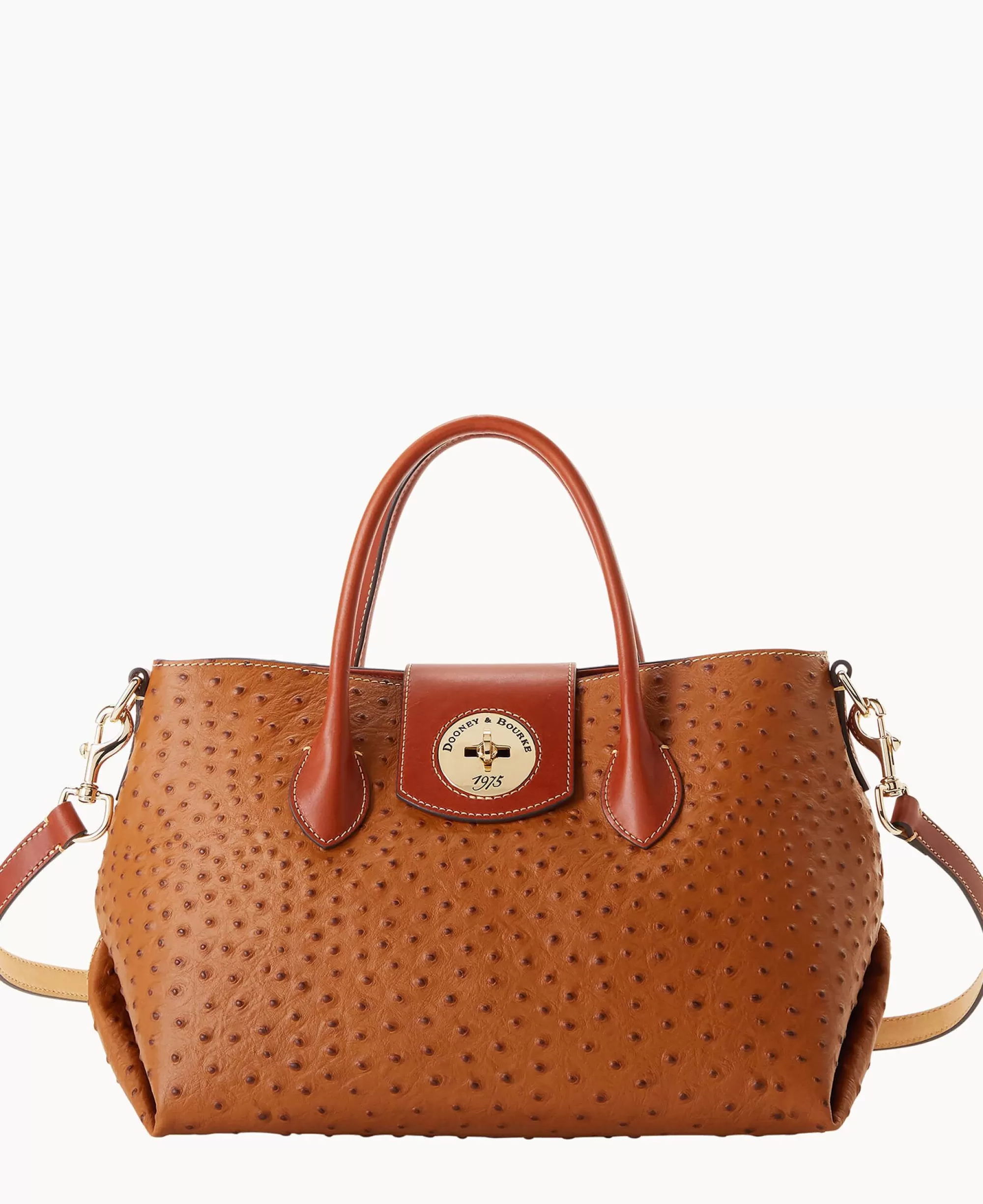 Dooney & Bourke The Ostrich Turnlock Collection | Picnic in the Park^Ostrich Turnlock Handle Tote 30