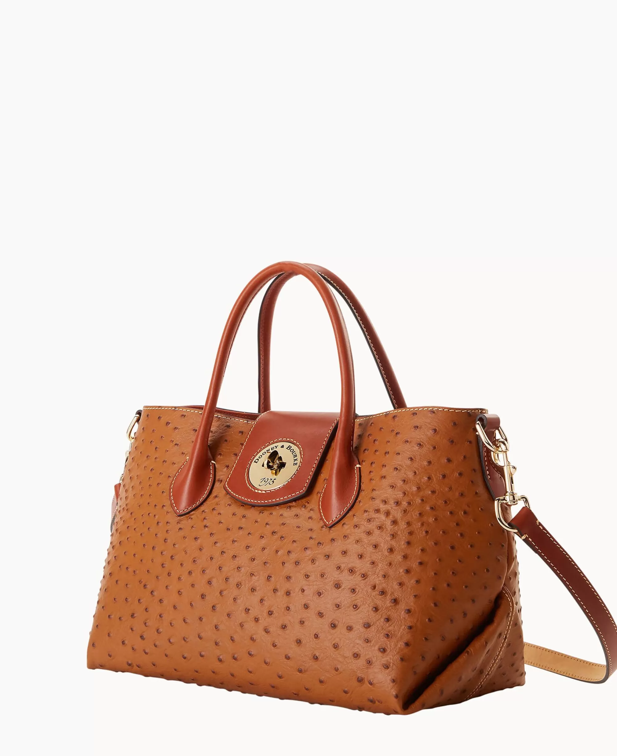 Dooney & Bourke The Ostrich Turnlock Collection | Picnic in the Park^Ostrich Turnlock Handle Tote 30