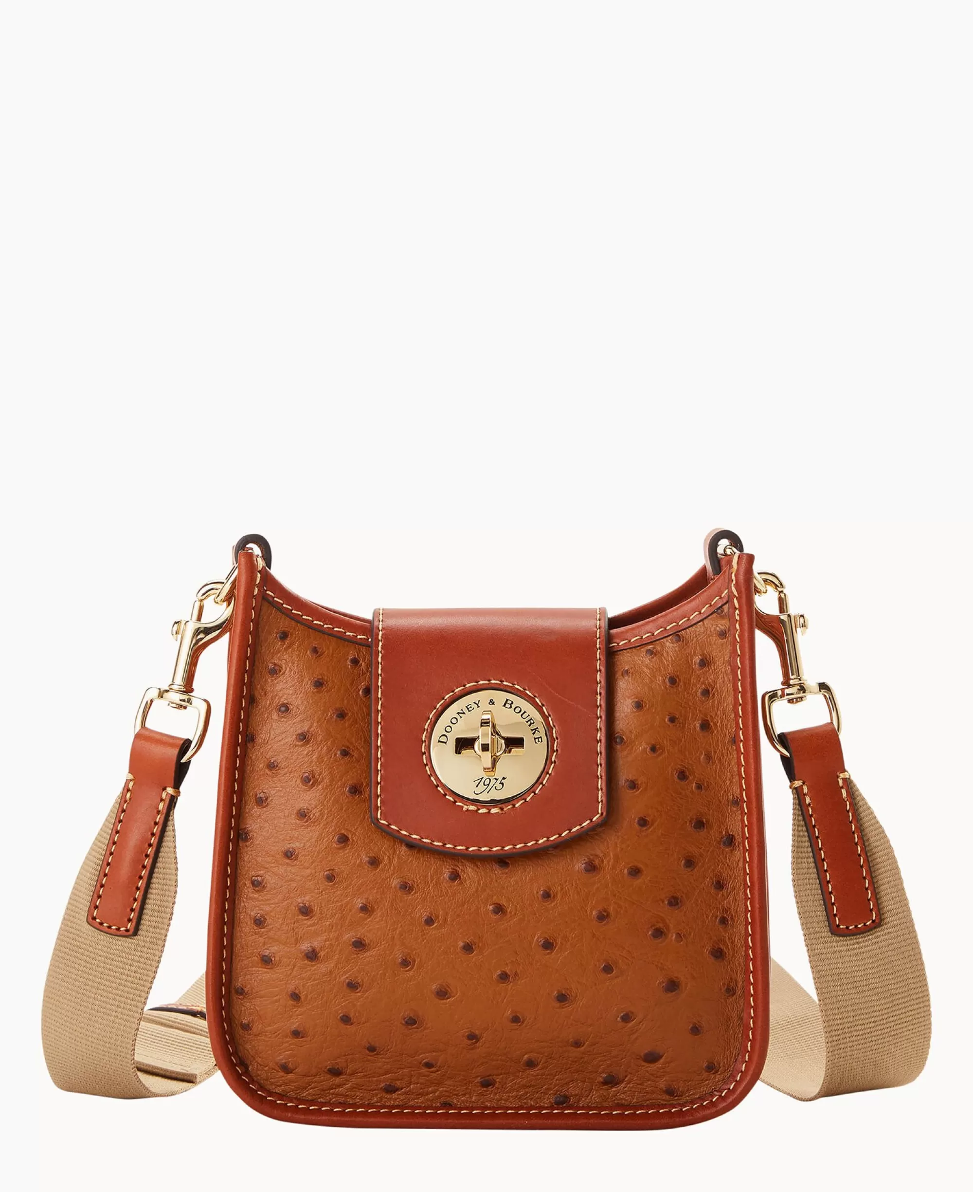 Dooney & Bourke Exotic Leather | Travel^Ostrich Turnlock Messenger 20