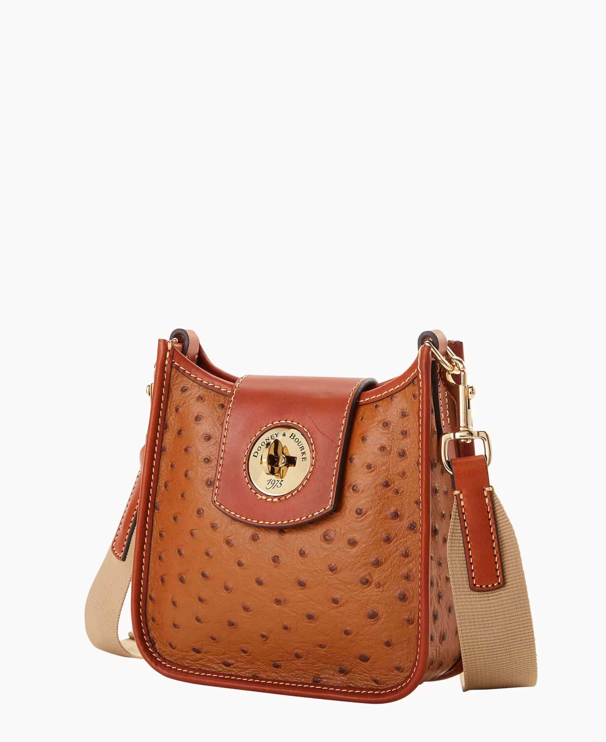 Dooney & Bourke Exotic Leather | Travel^Ostrich Turnlock Messenger 20