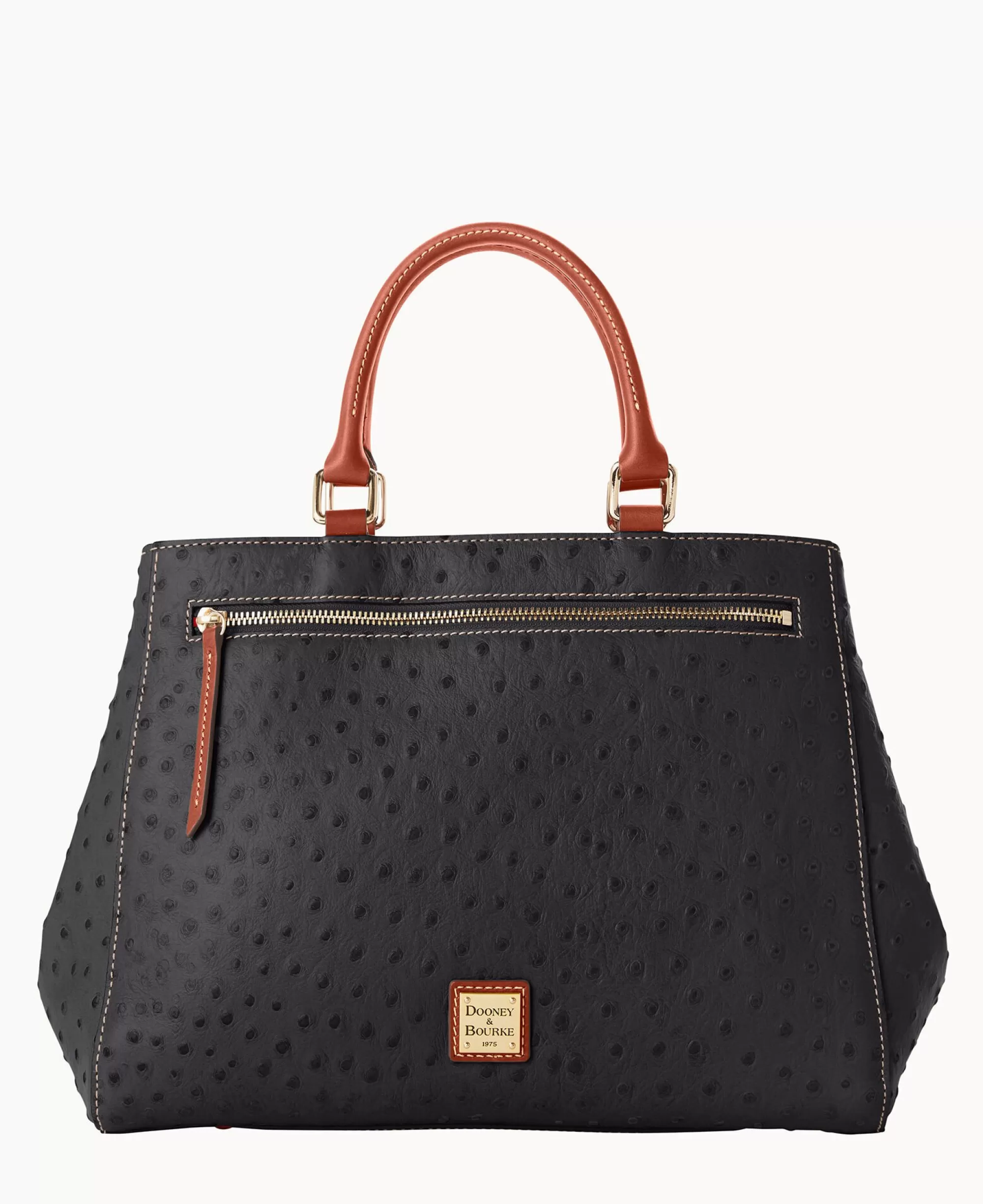 Dooney & Bourke Ready For the Getaway | Exotic Leather^Ostrich Zip Satchel