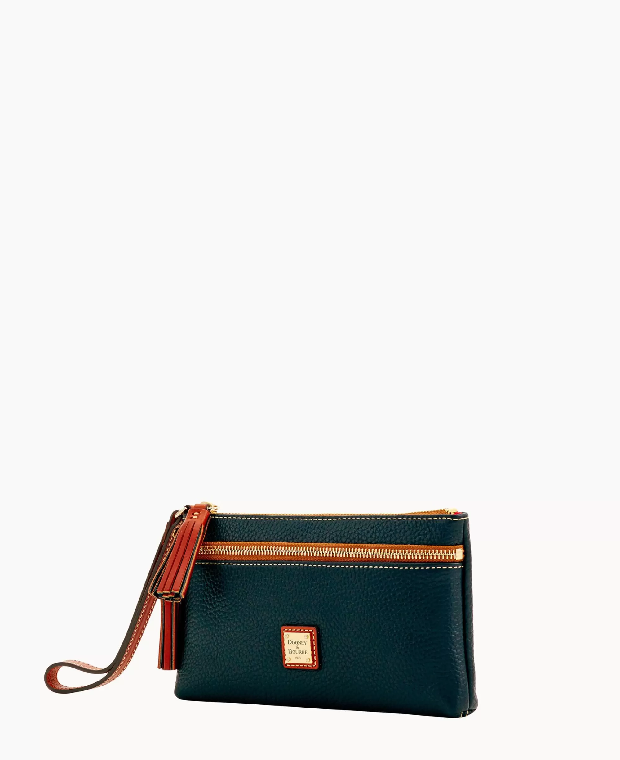 Dooney & Bourke The Pebble Grain Collection | Grab and Go^Pebble Grain Double Zip Wristlet