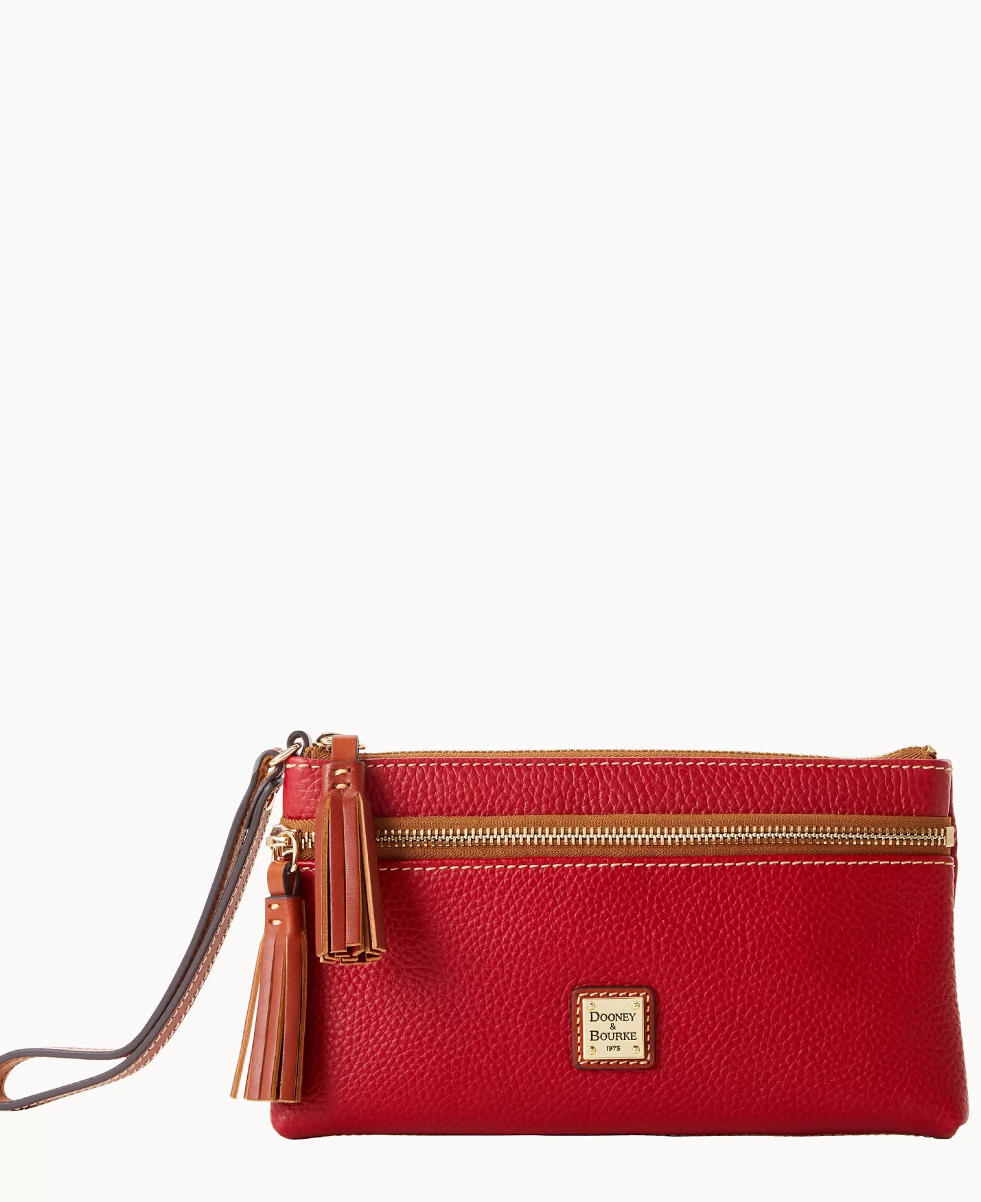 Dooney & Bourke The Pebble Grain Collection | Grab and Go^Pebble Grain Double Zip Wristlet