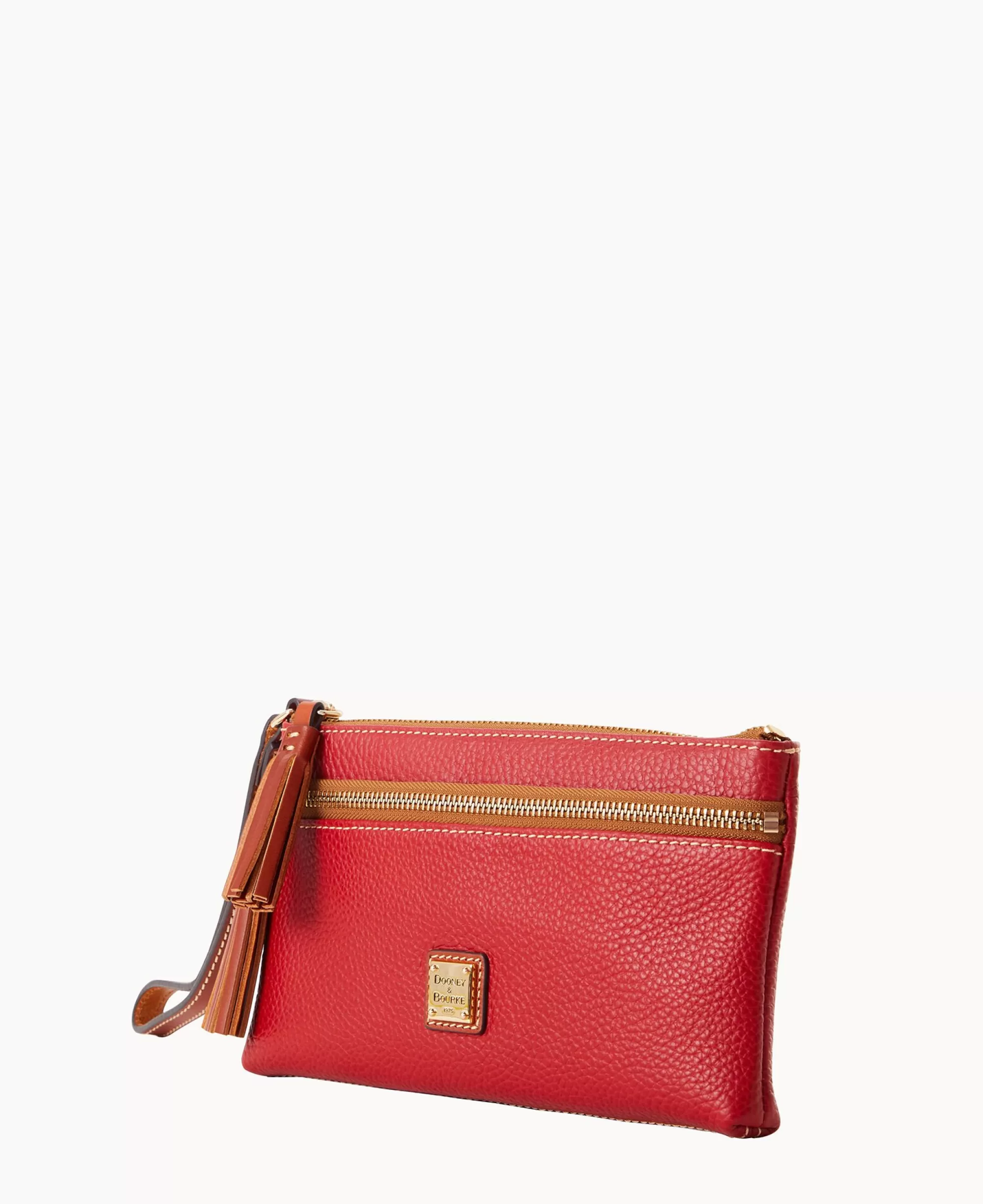 Dooney & Bourke The Pebble Grain Collection | Grab and Go^Pebble Grain Double Zip Wristlet