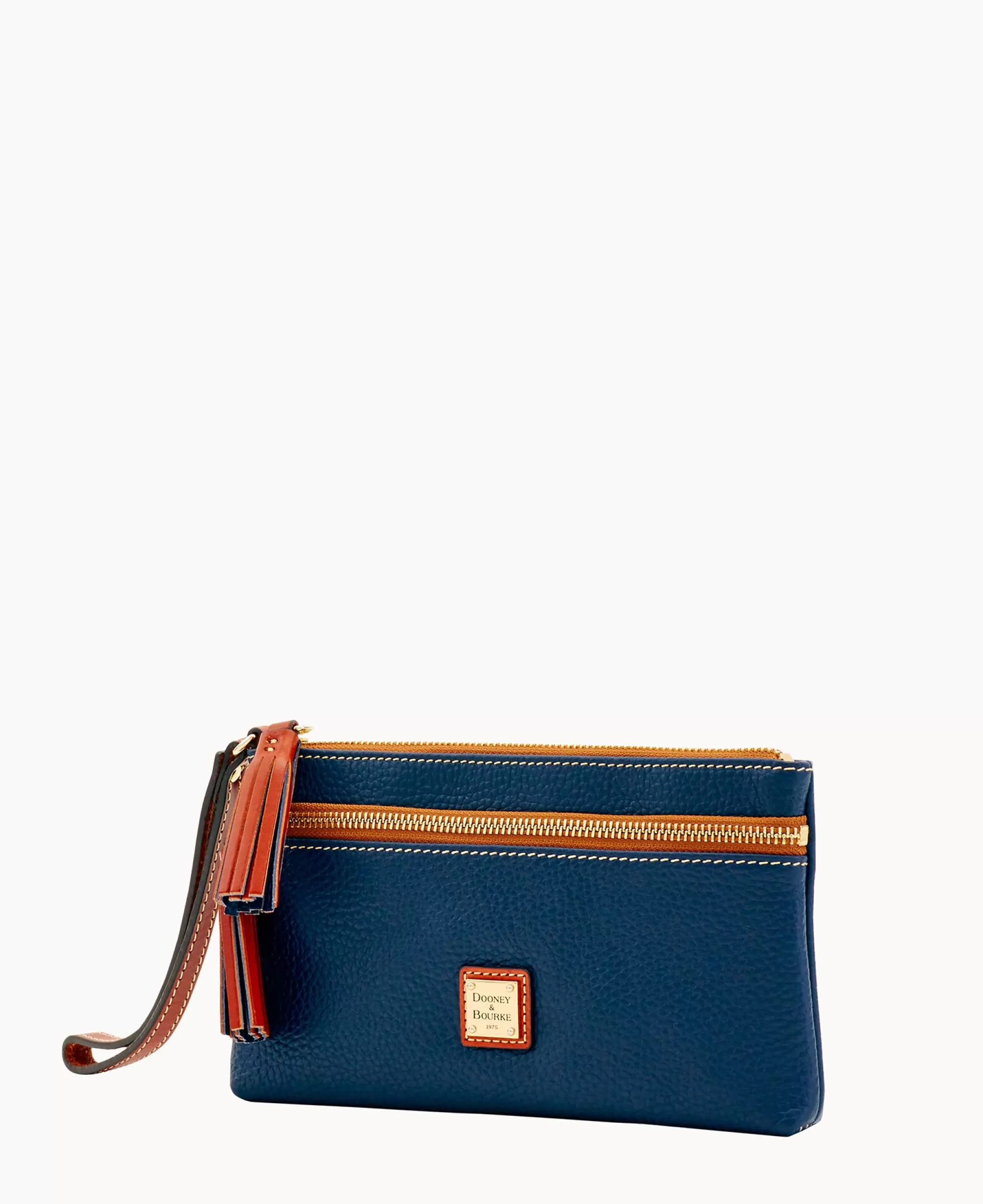 Dooney & Bourke The Pebble Grain Collection | Grab and Go^Pebble Grain Double Zip Wristlet