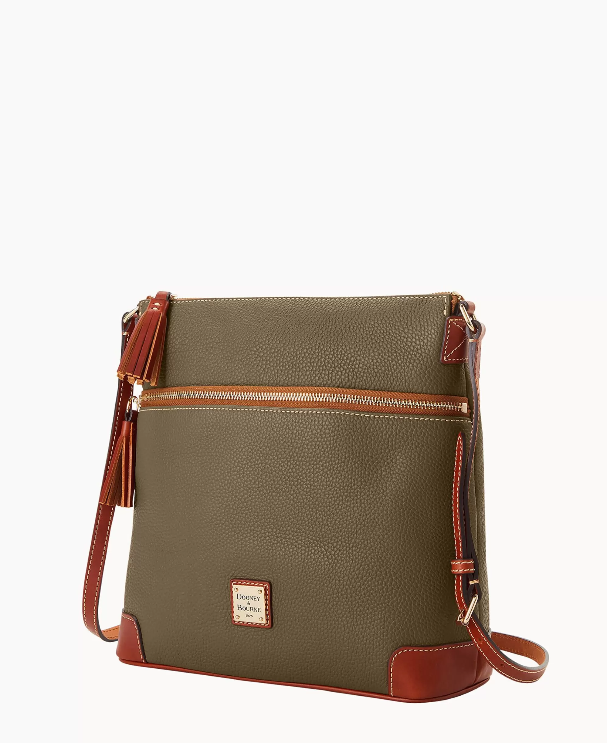 Dooney & Bourke The Pebble Grain Collection | Pebbled Leather^Pebble Grain Large Tassel Crossbody