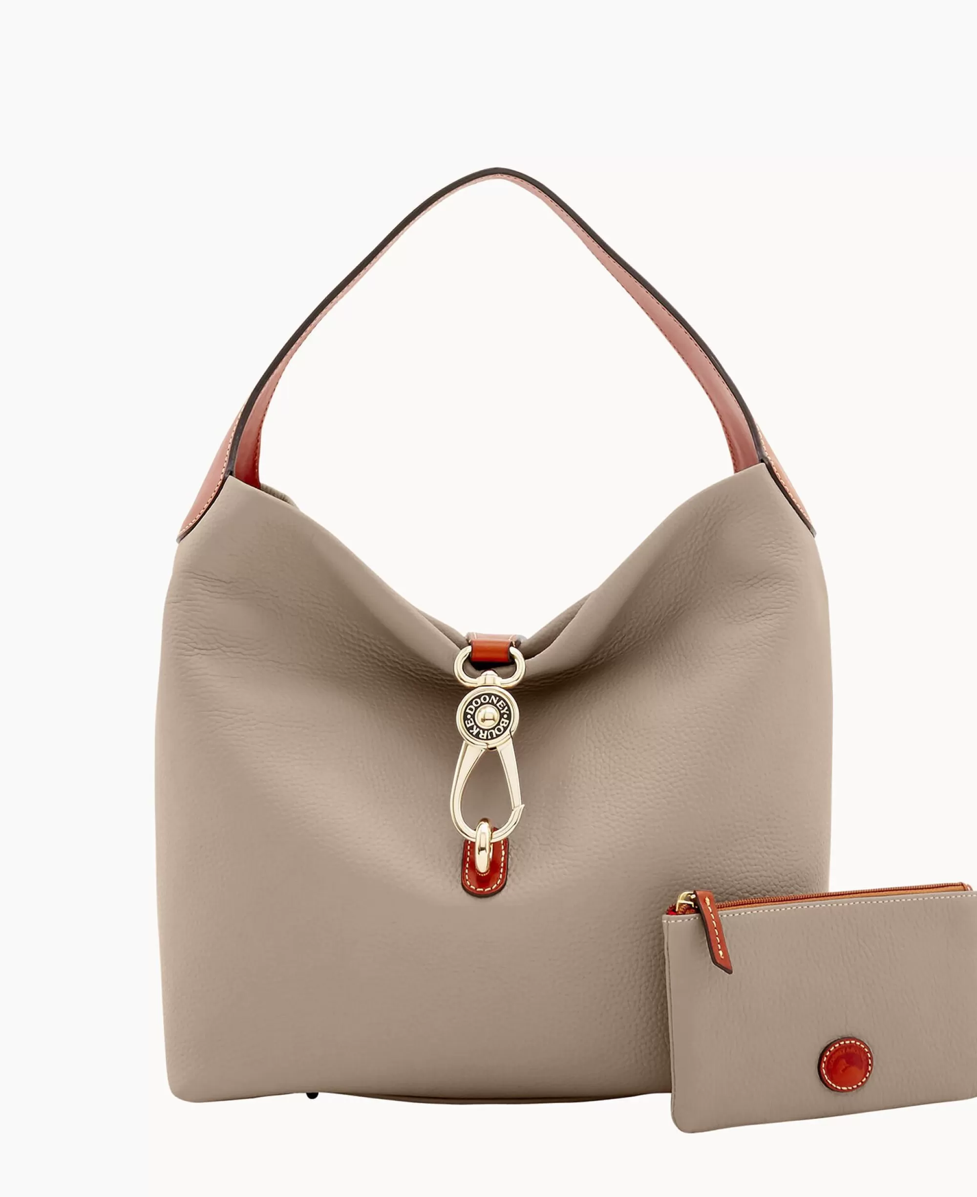 Dooney & Bourke The Pebble Grain Collection | Pebbled Leather^Pebble Grain Logo Lock Shoulder Bag with Pouch