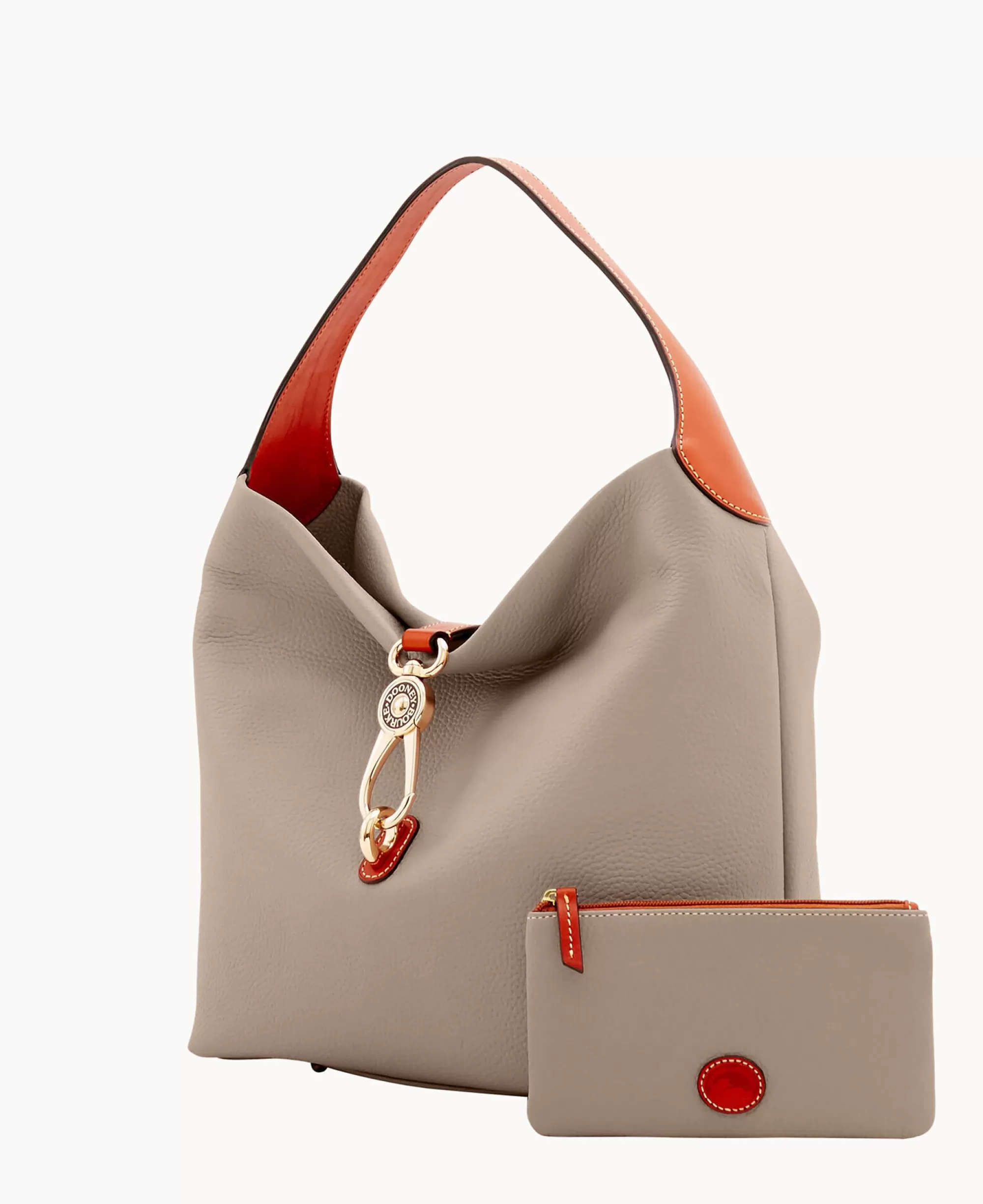 Dooney & Bourke The Pebble Grain Collection | Pebbled Leather^Pebble Grain Logo Lock Shoulder Bag with Pouch