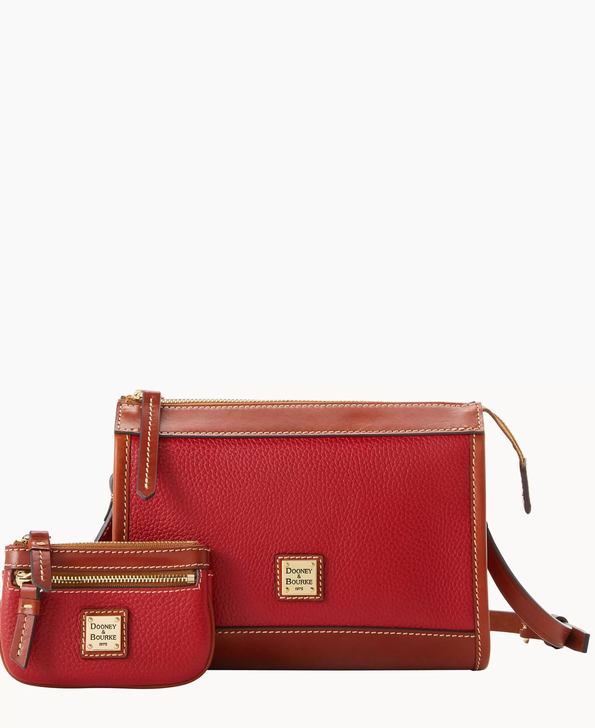 Dooney & Bourke The Pebble Grain Collection | Pebbled Leather^Pebble Grain Zip Crossbody With Small Coin Case