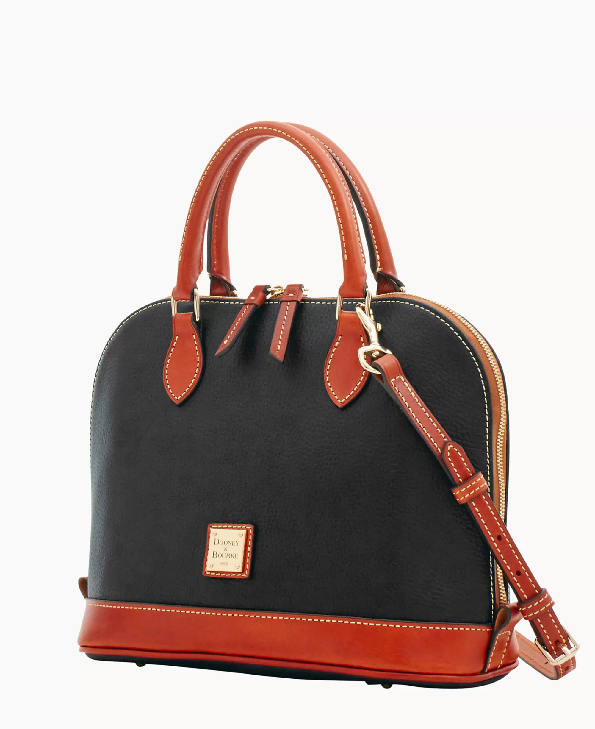 Dooney & Bourke Ready For the Getaway | Pebbled Leather^Pebble Grain Zip Zip Satchel