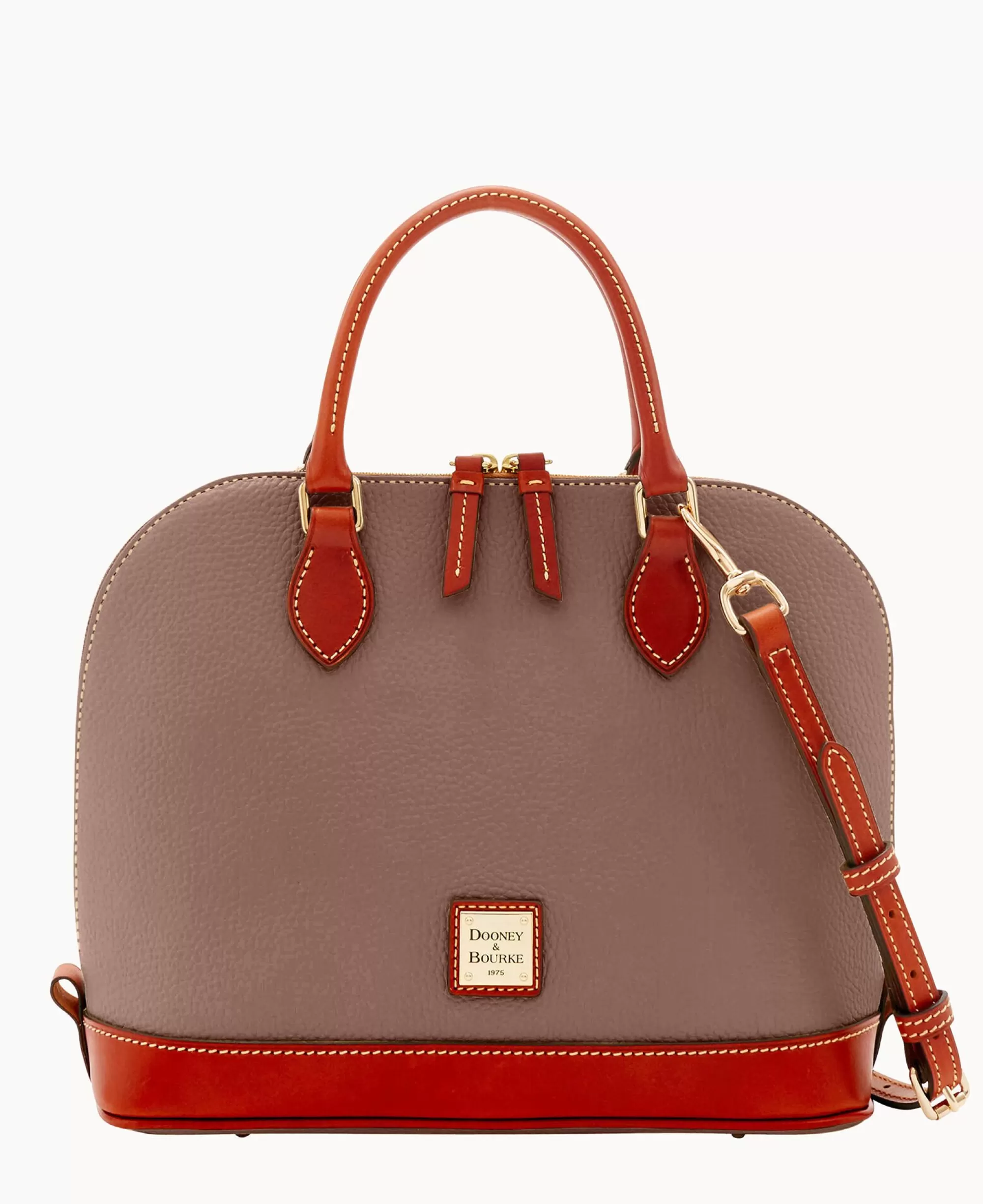 Dooney & Bourke The Pebble Grain Collection | Ready For the Getaway^Pebble Grain Zip Zip Satchel