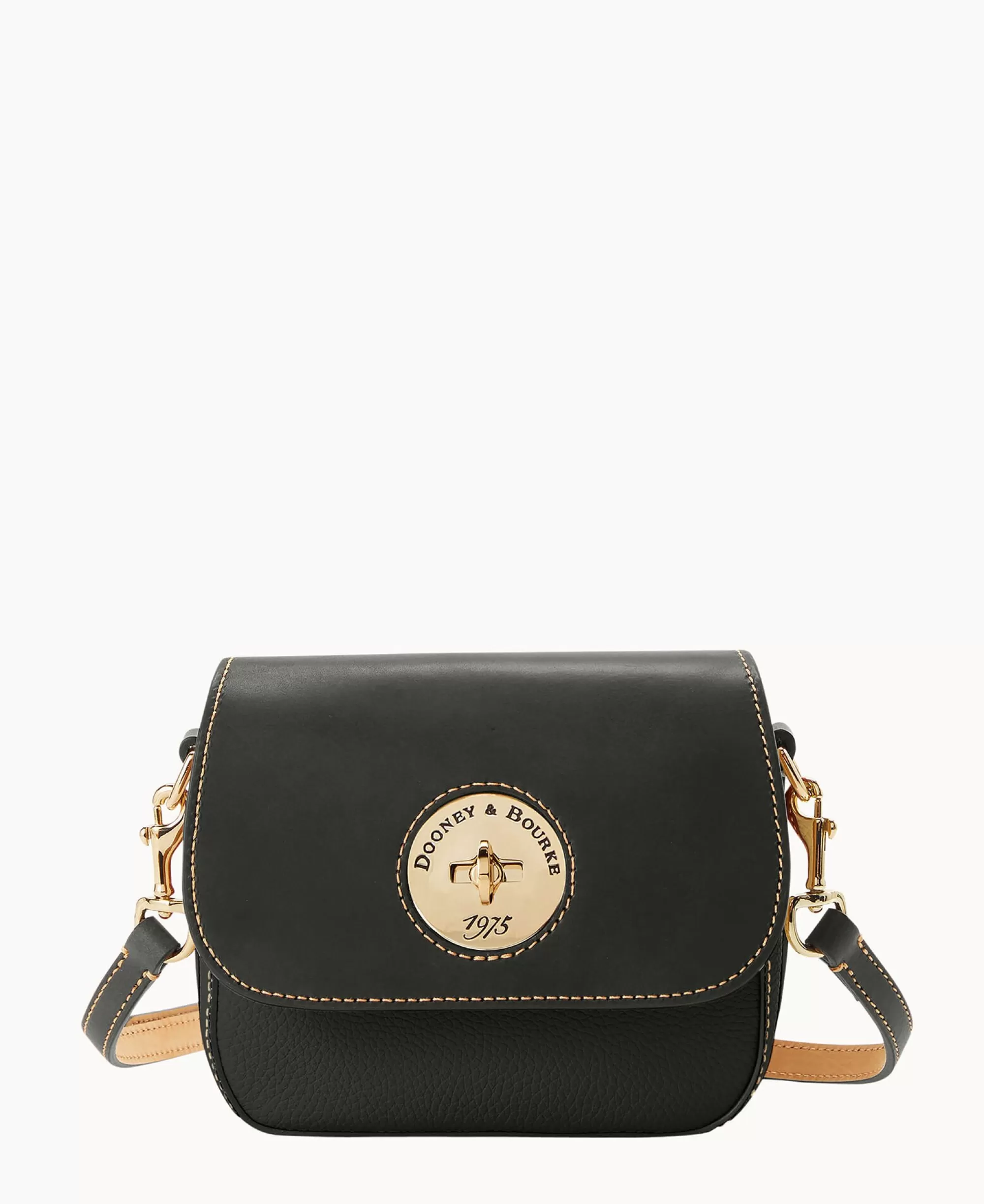 Dooney & Bourke Pebbled Leather | Mini Bags^Pebble Turnlock Flap Saddle